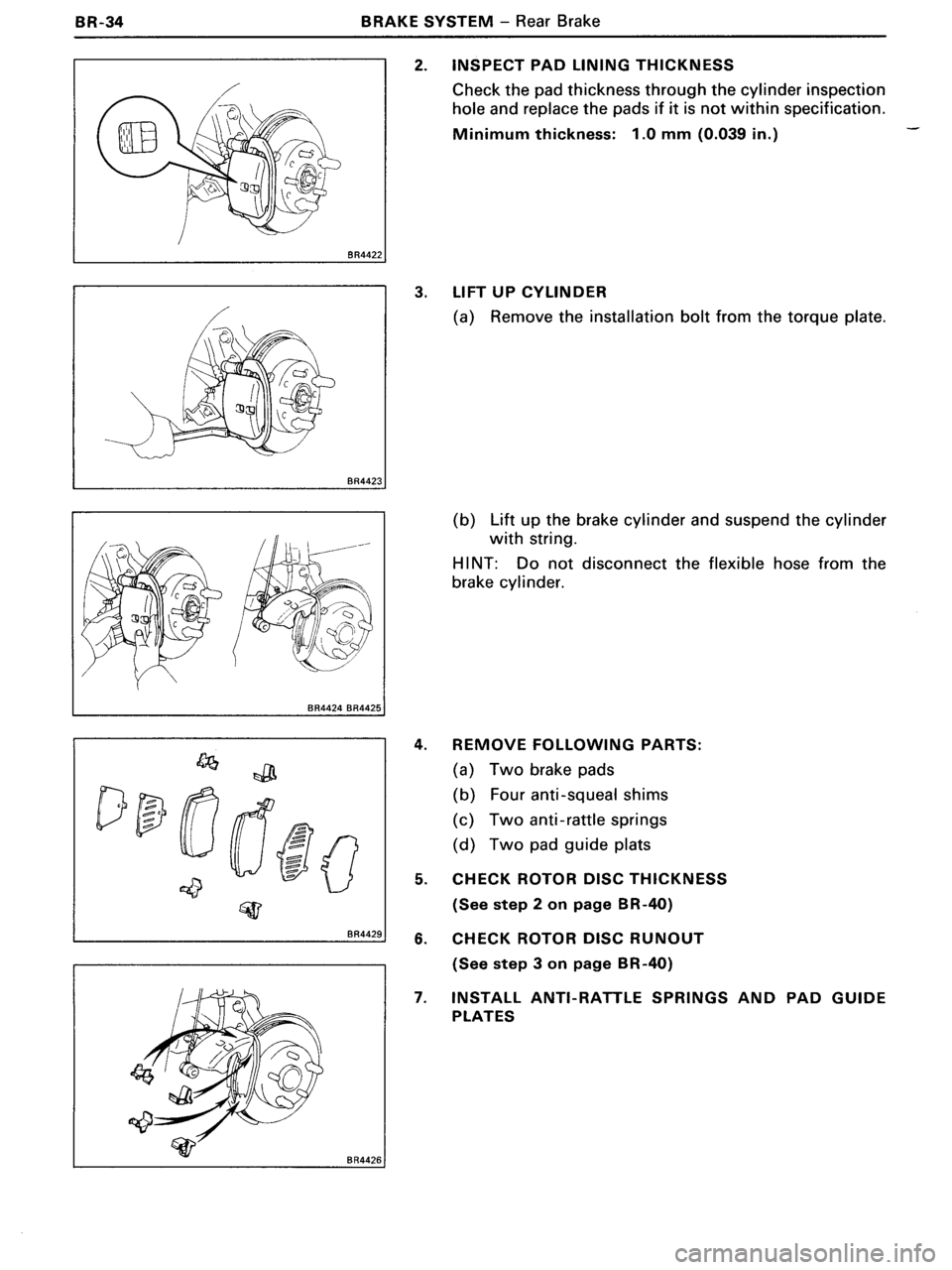 TOYOTA MR-2 1991  Factory Repair Manual 