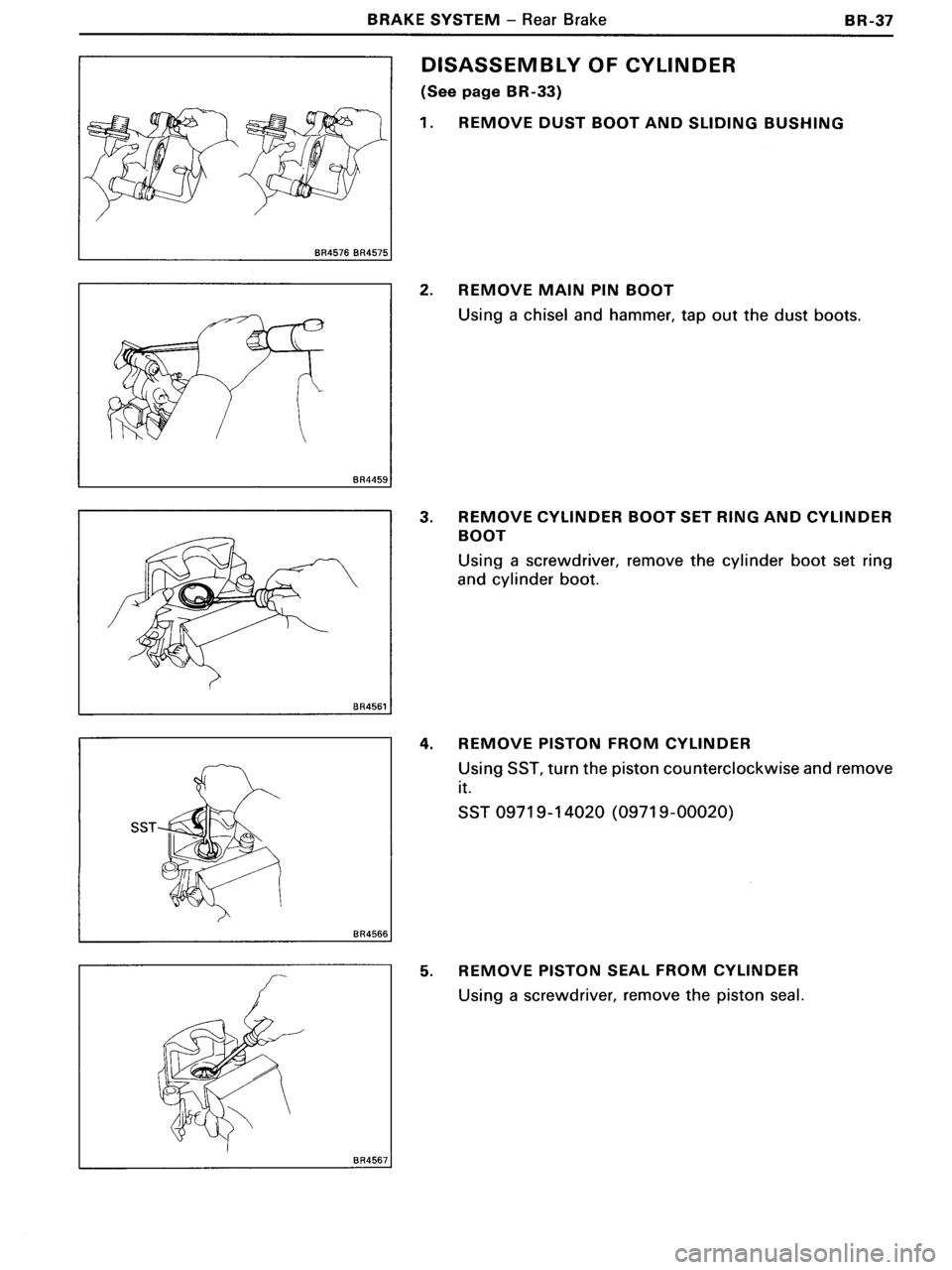 TOYOTA MR-2 1991  Factory Repair Manual 