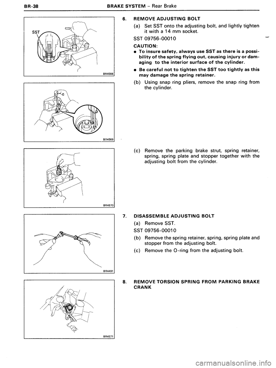 TOYOTA MR-2 1991  Factory Repair Manual 