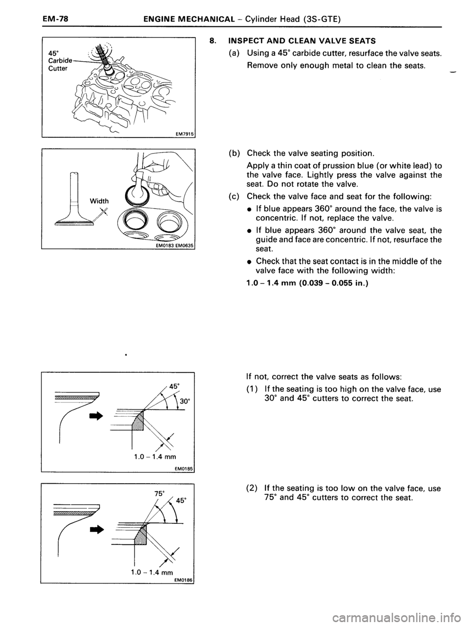 TOYOTA MR-2 1991  Factory Repair Manual 