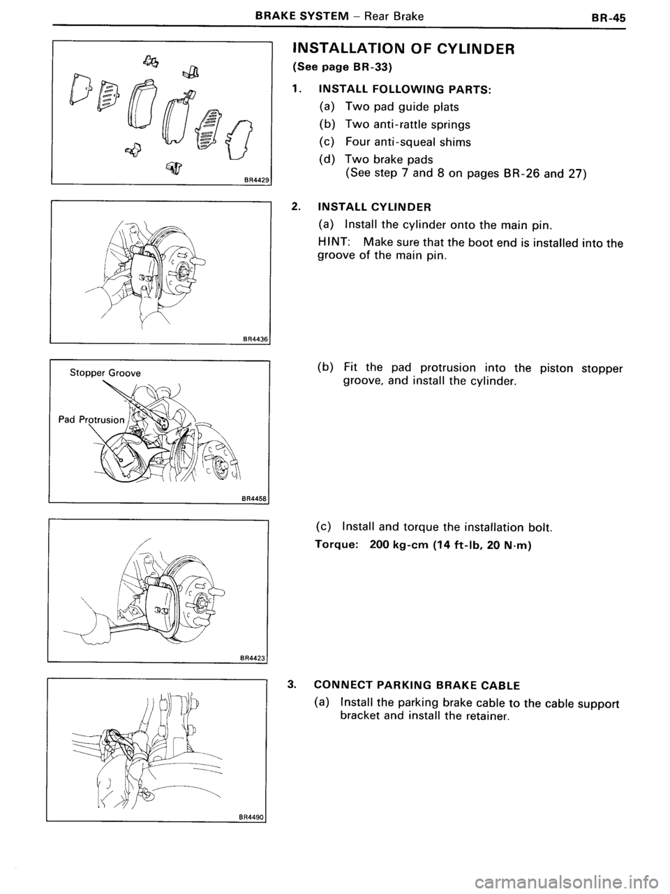 TOYOTA MR-2 1991  Factory Repair Manual 