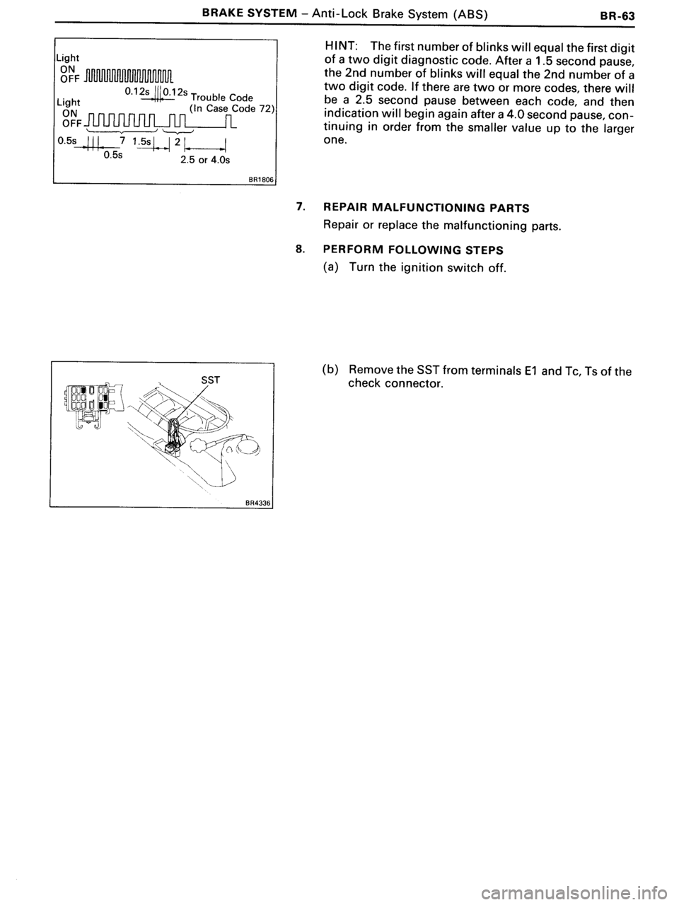 TOYOTA MR-2 1991  Factory Repair Manual 