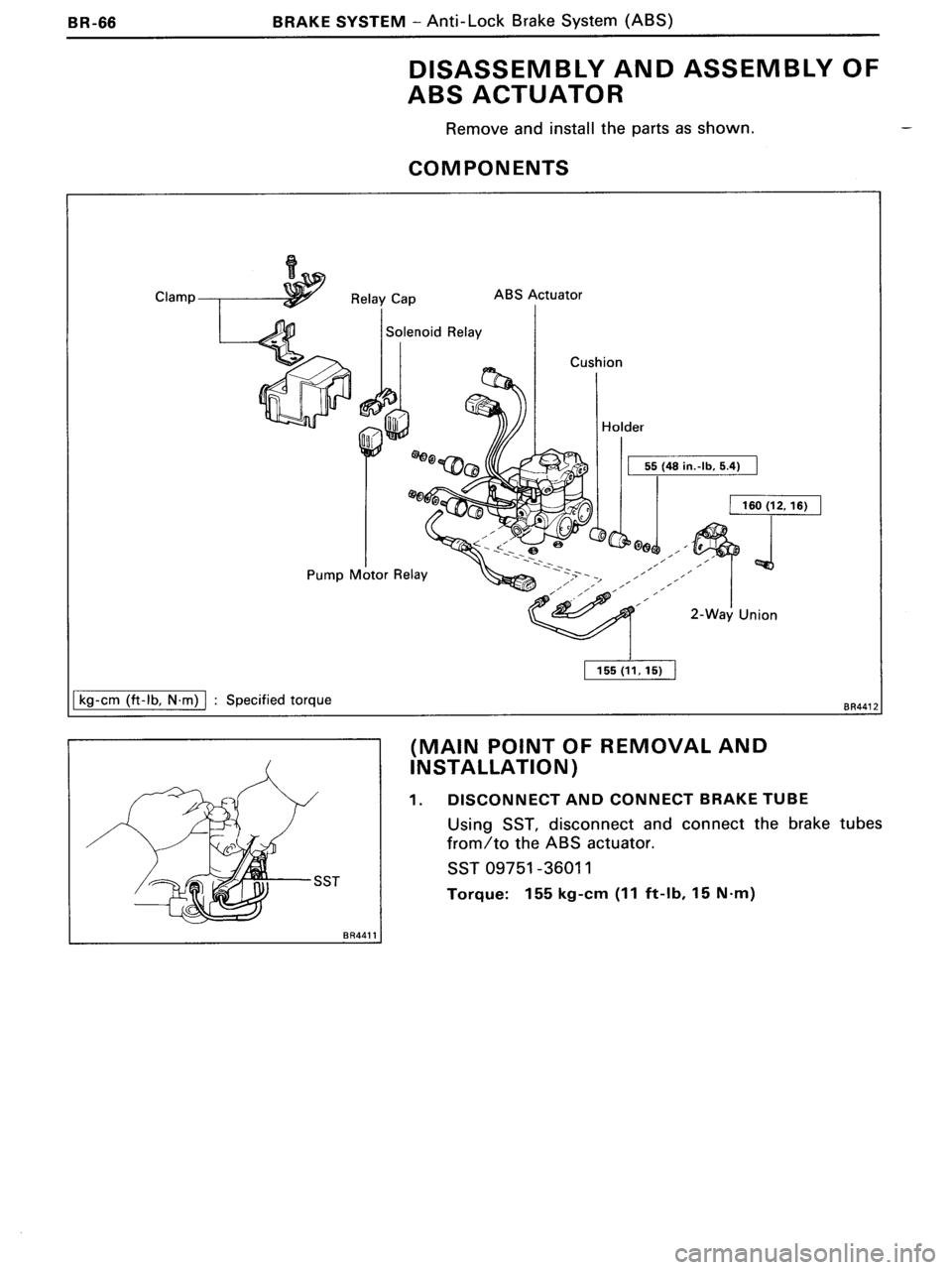 TOYOTA MR-2 1991  Factory Repair Manual 