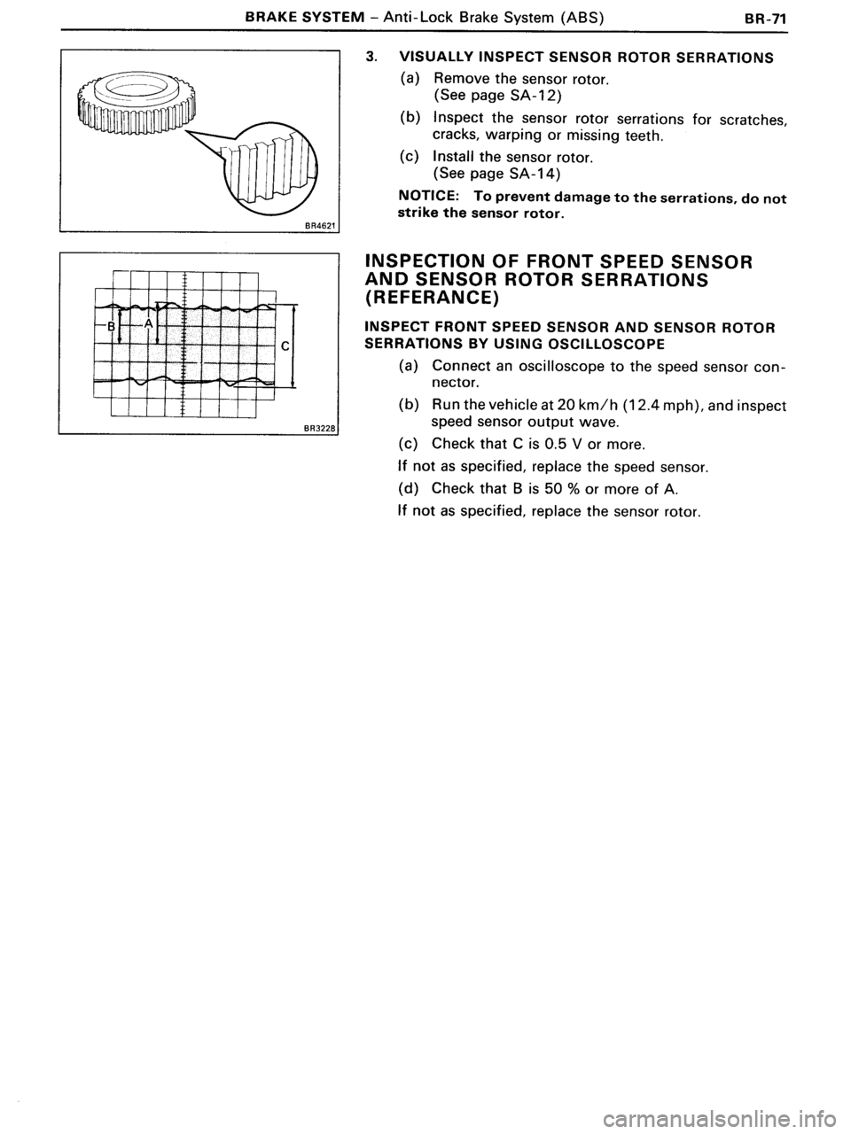 TOYOTA MR-2 1991  Factory Repair Manual 