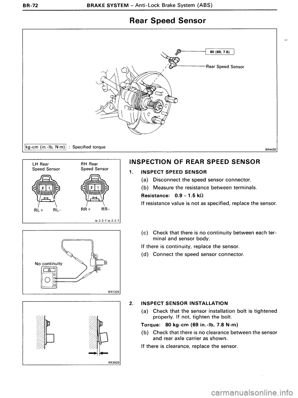 TOYOTA MR-2 1991  Factory Repair Manual 