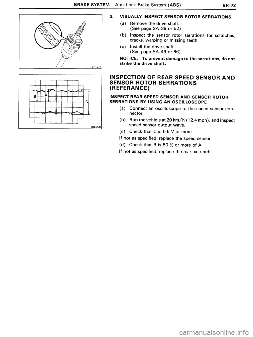 TOYOTA MR-2 1991  Factory Repair Manual 