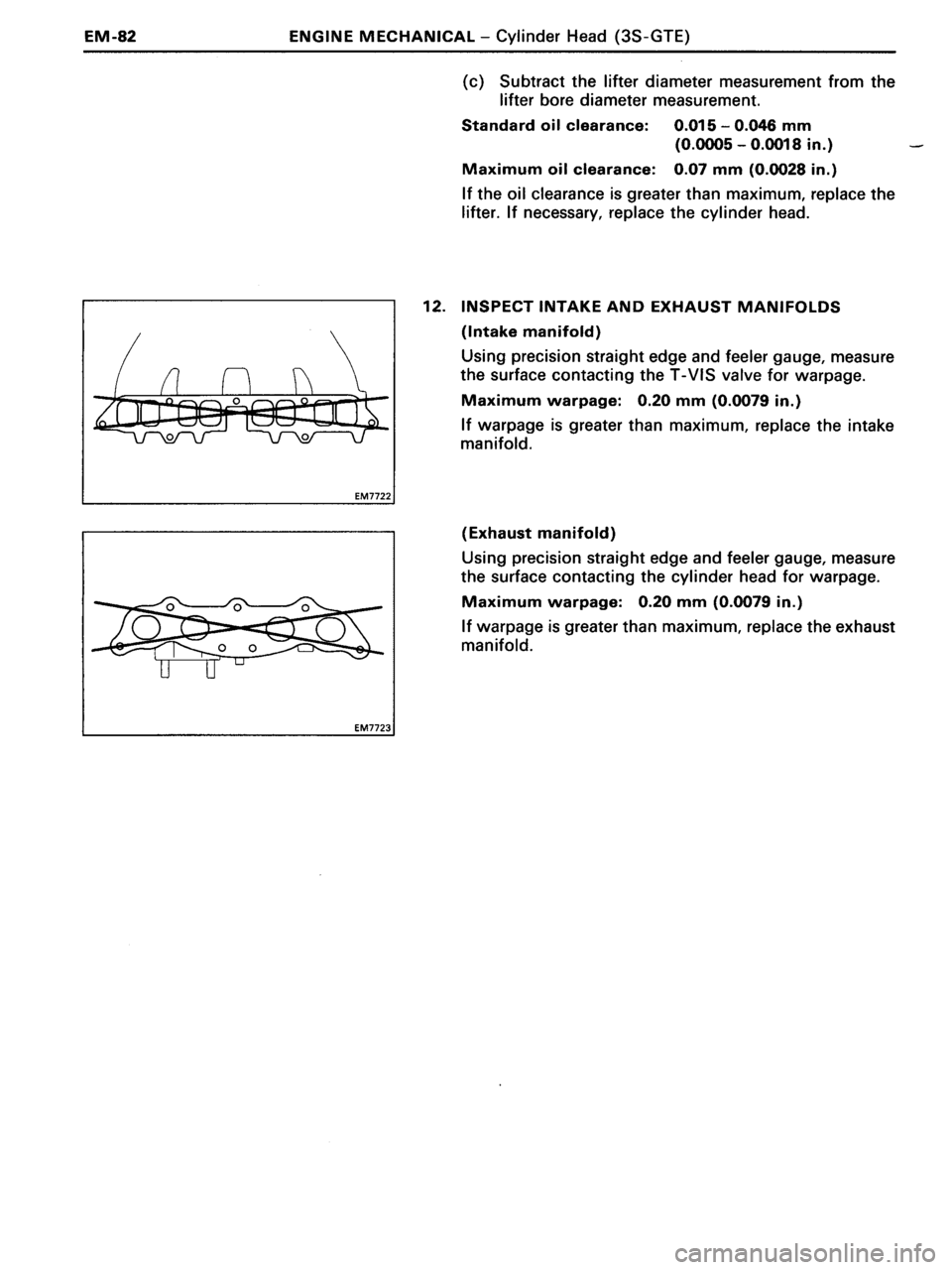 TOYOTA MR-2 1991  Factory Repair Manual 