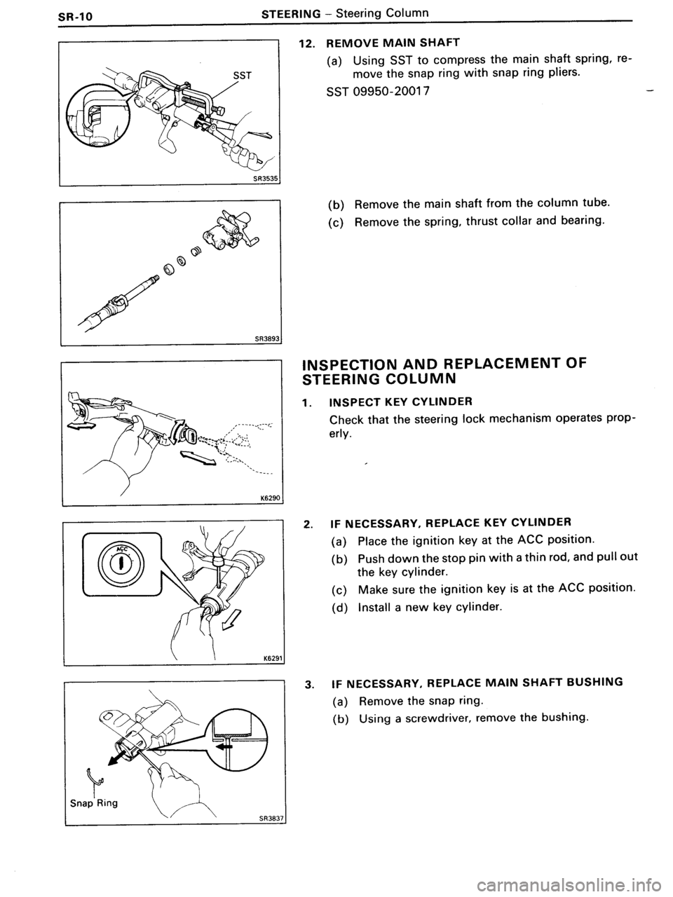 TOYOTA MR-2 1991  Factory Repair Manual 