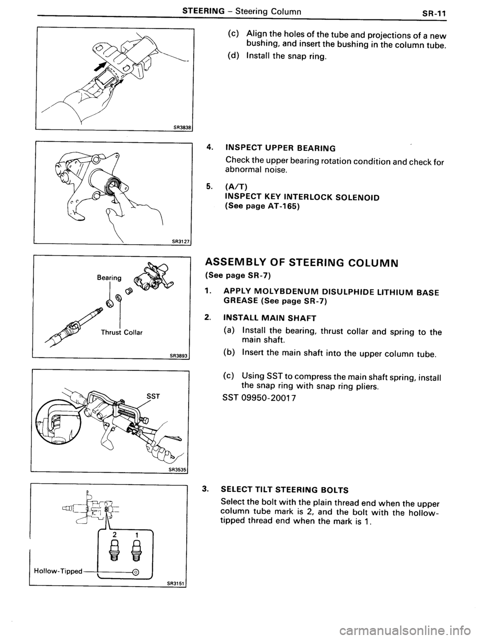 TOYOTA MR-2 1991  Factory Repair Manual 