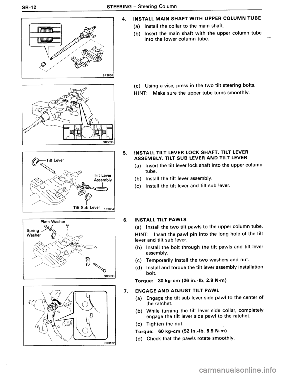 TOYOTA MR-2 1991  Factory Repair Manual 