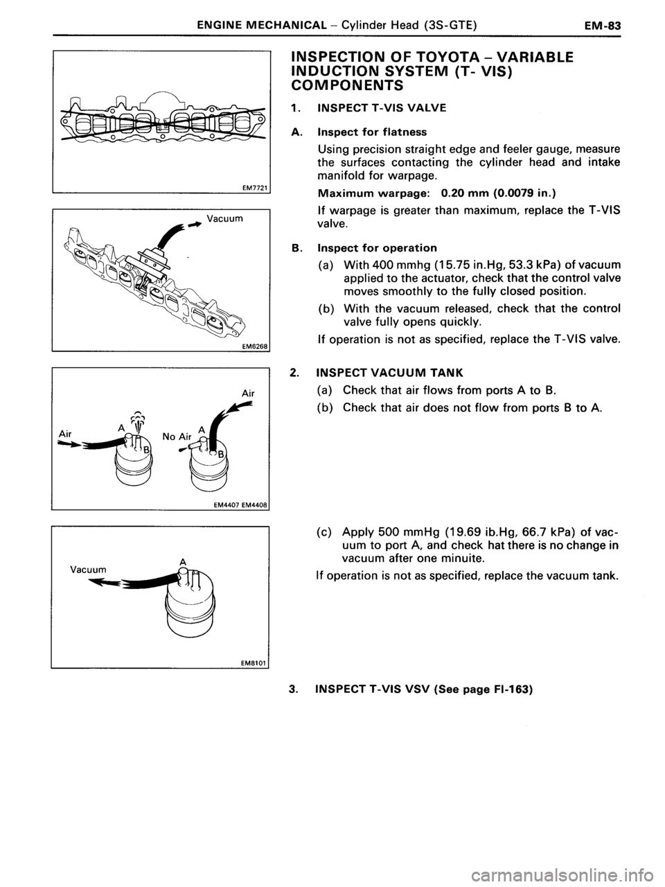 TOYOTA MR-2 1991  Factory Repair Manual 