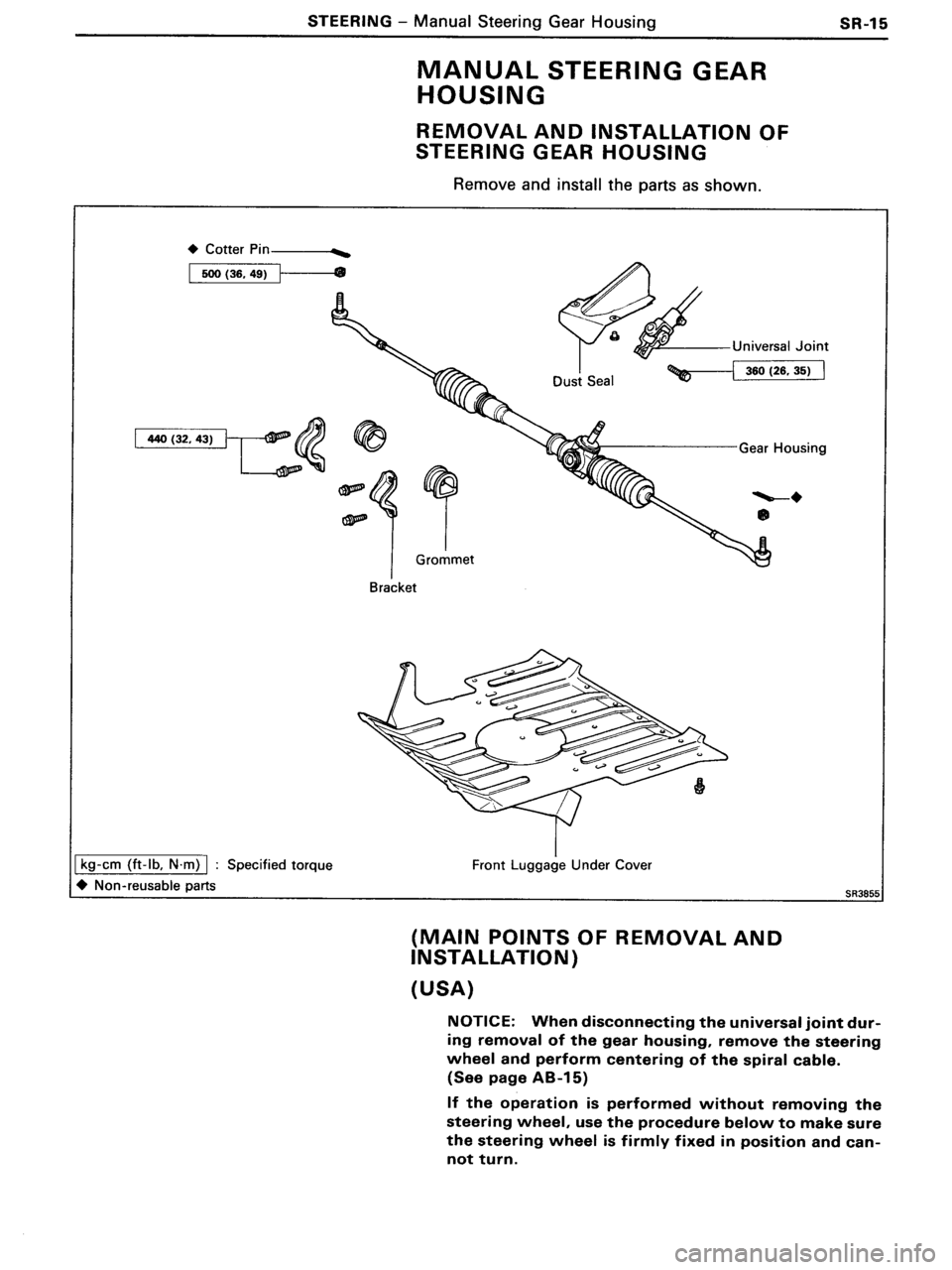 TOYOTA MR-2 1991  Factory Repair Manual 