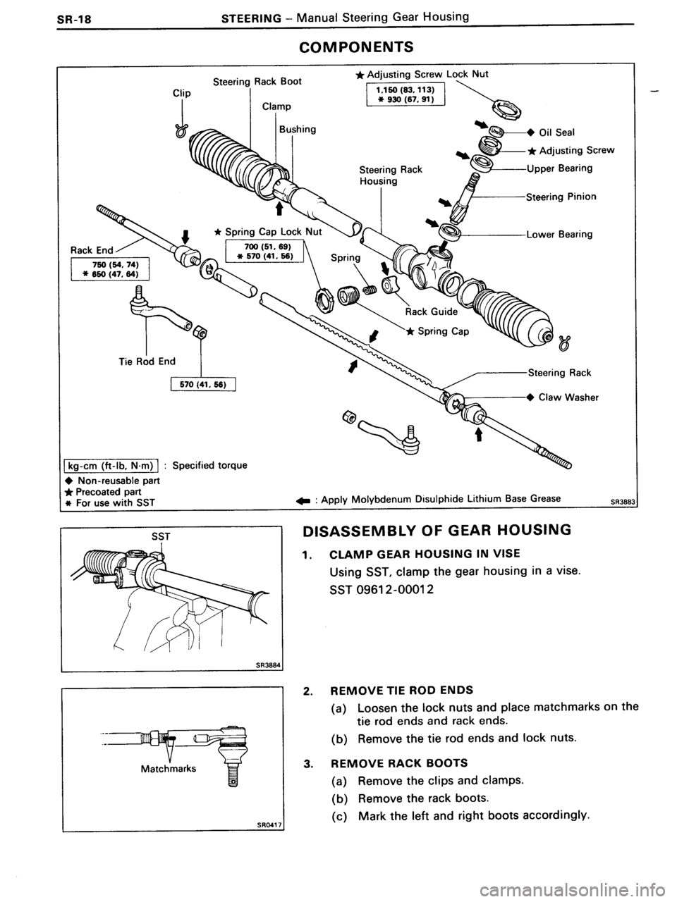 TOYOTA MR-2 1991  Factory Repair Manual 