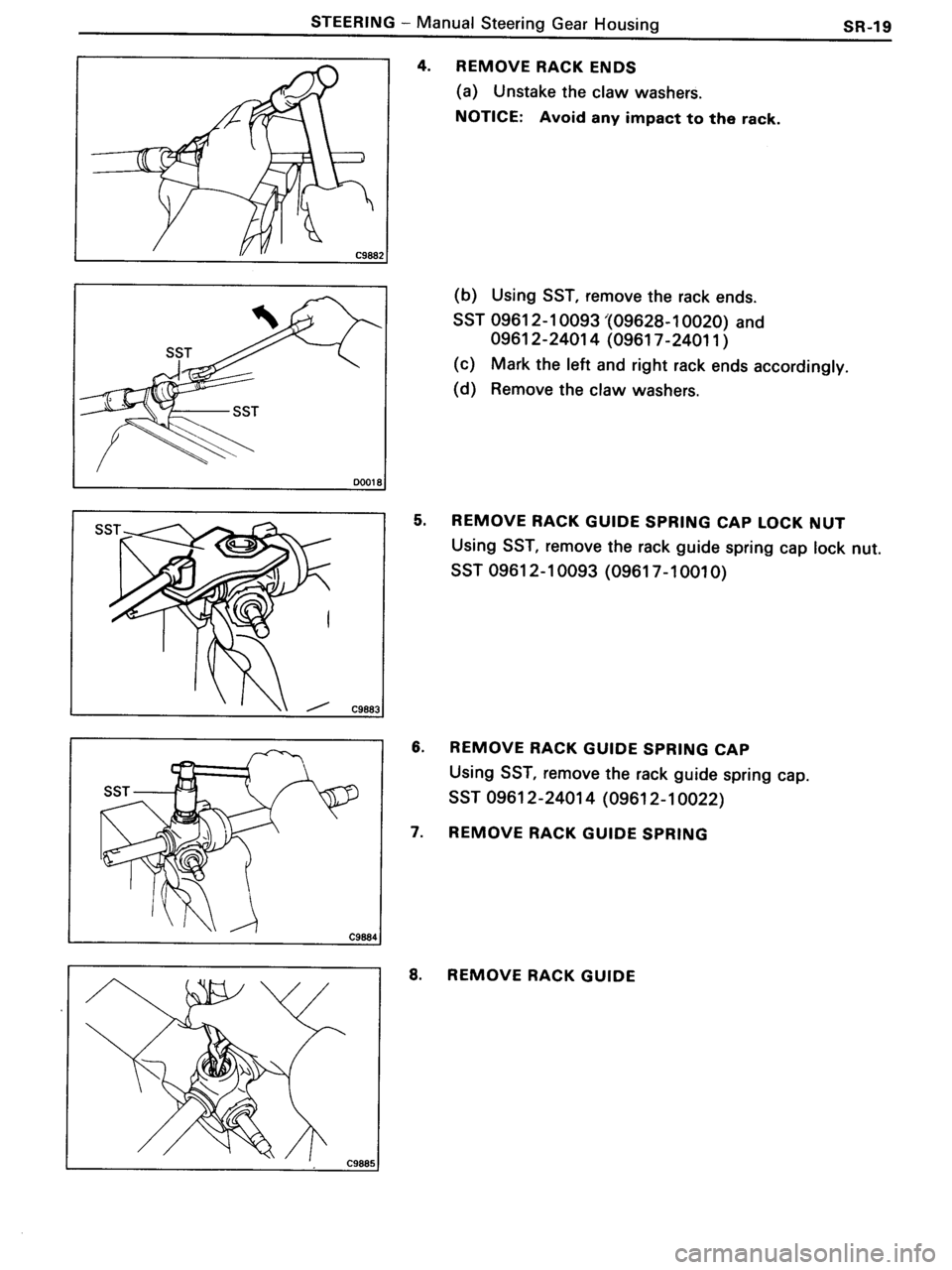 TOYOTA MR-2 1991  Factory Repair Manual 