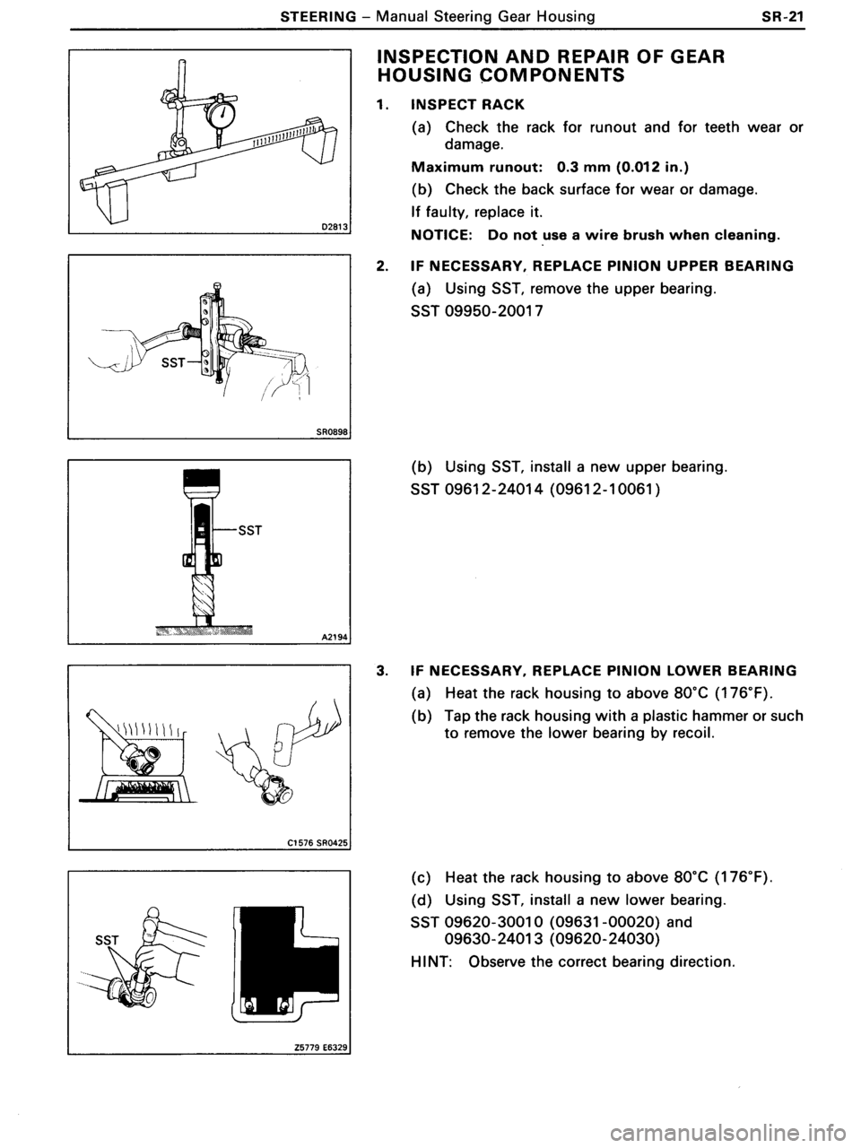 TOYOTA MR-2 1991  Factory Repair Manual 