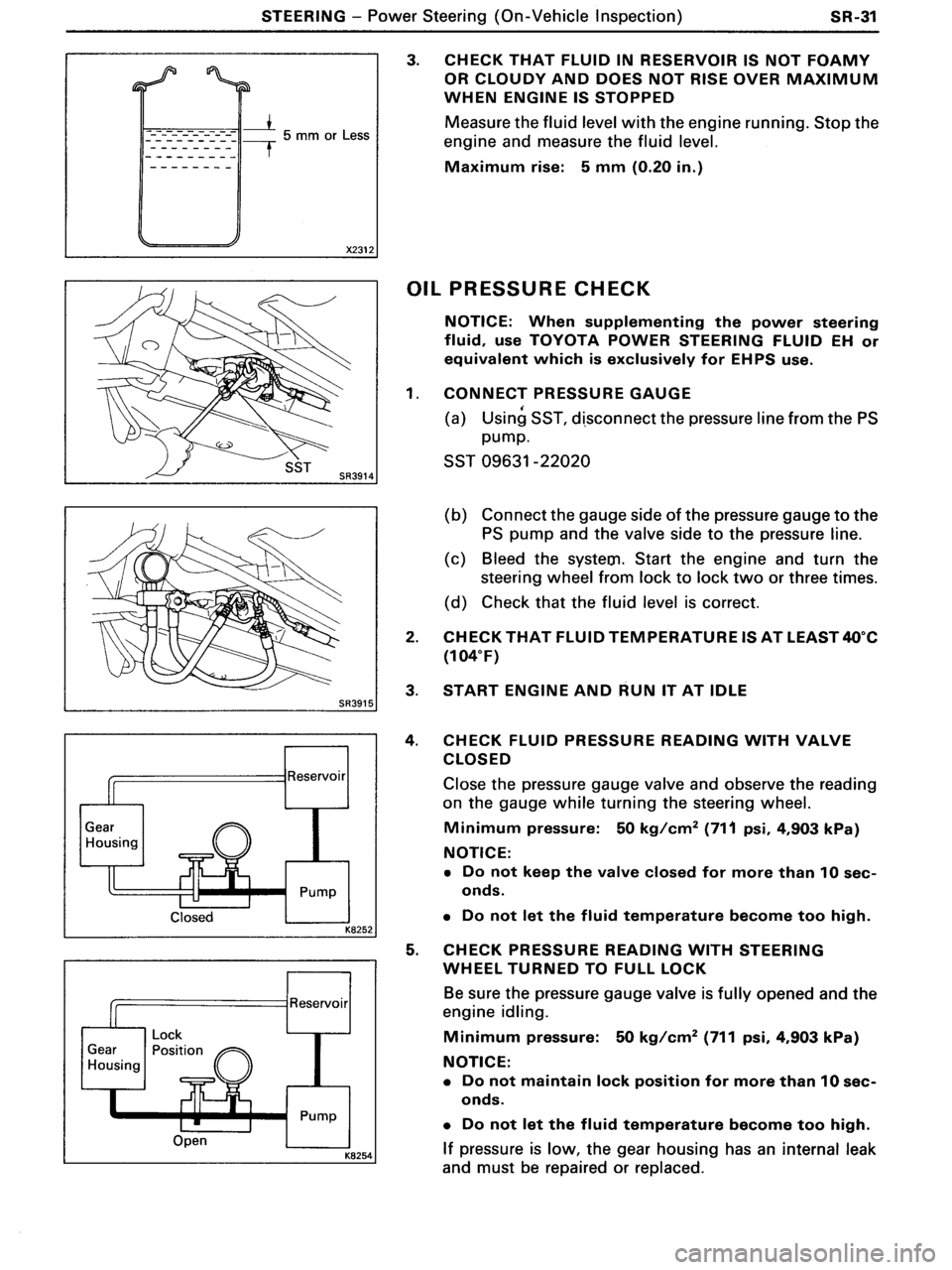 TOYOTA MR-2 1991  Factory Repair Manual 