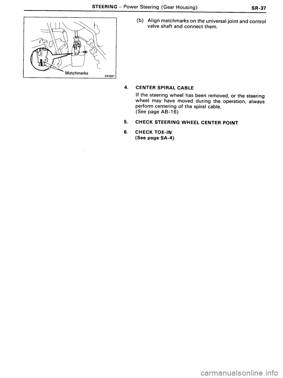 TOYOTA MR-2 1991  Factory Repair Manual 