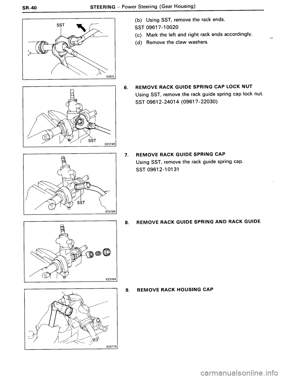 TOYOTA MR-2 1991  Factory Repair Manual 