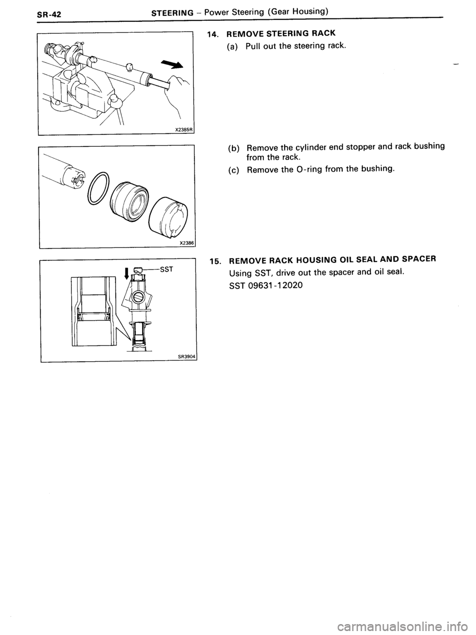 TOYOTA MR-2 1991  Factory Repair Manual 