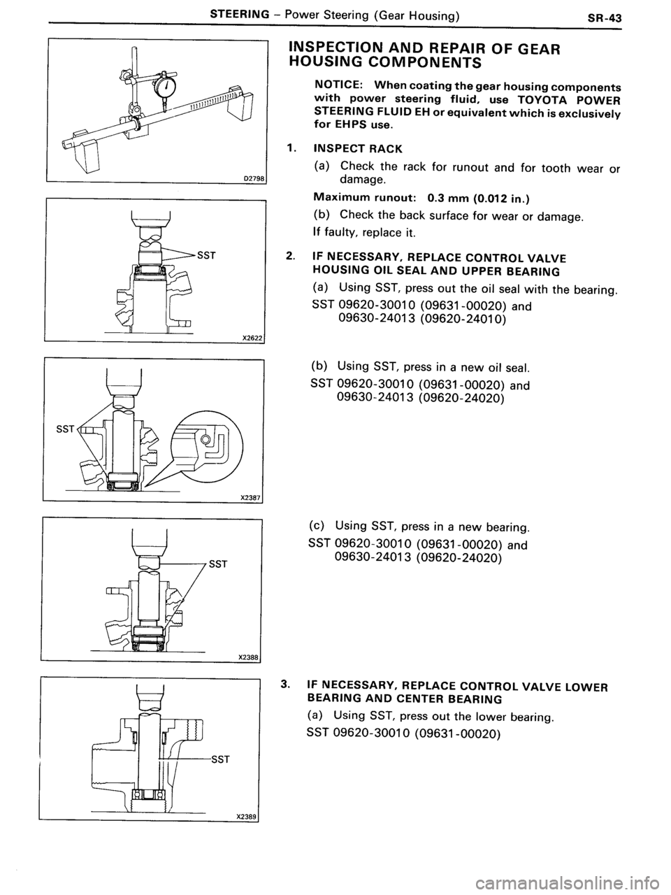 TOYOTA MR-2 1991  Factory Repair Manual 