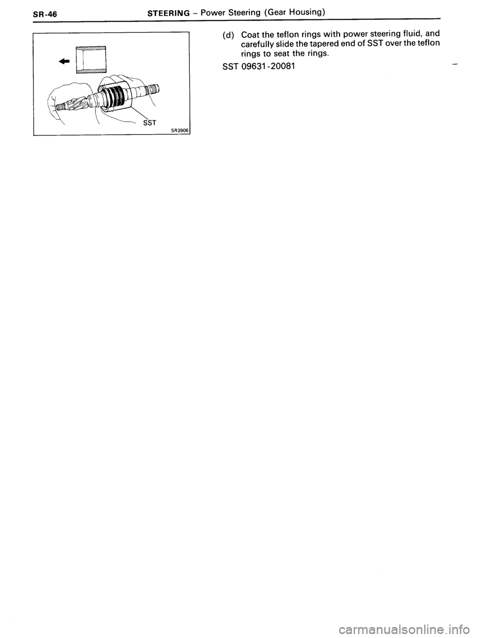 TOYOTA MR-2 1991  Factory Repair Manual 