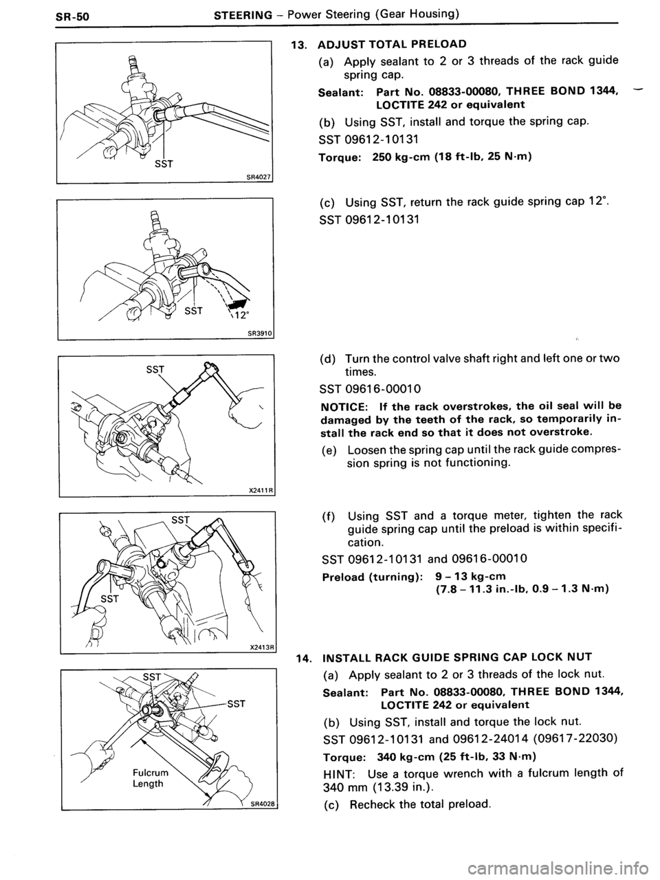 TOYOTA MR-2 1991  Factory Repair Manual 