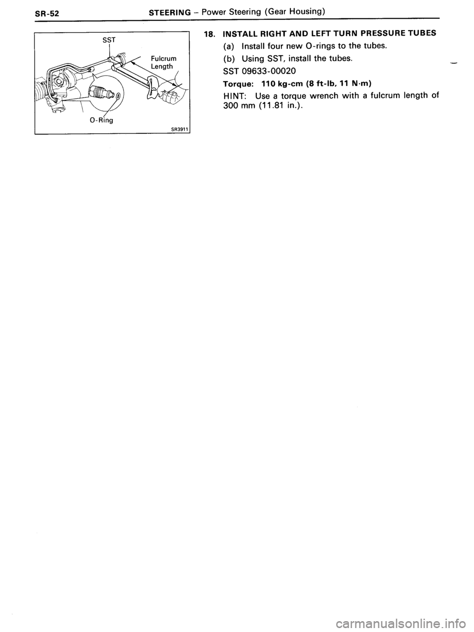 TOYOTA MR-2 1991  Factory Repair Manual 