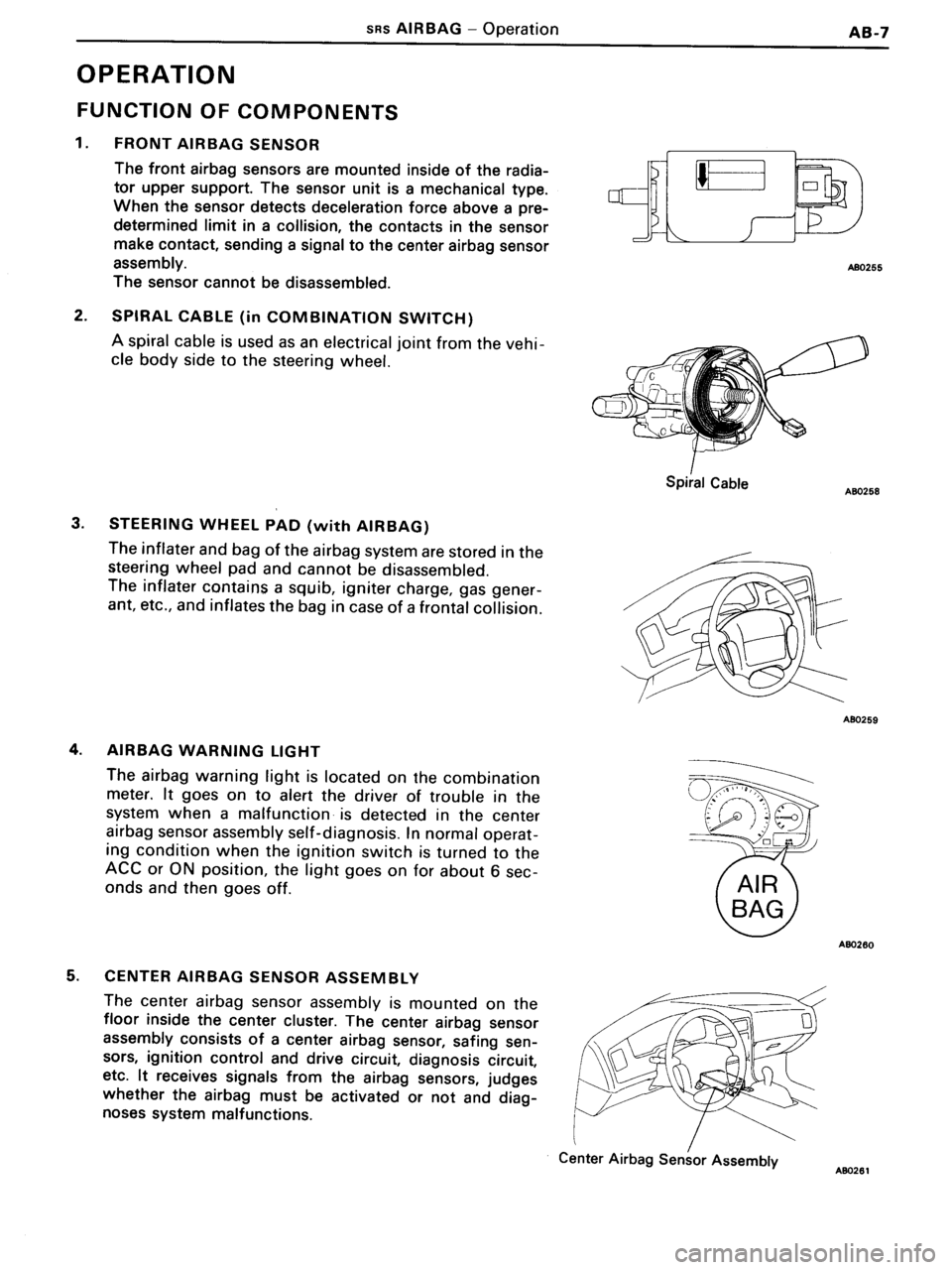 TOYOTA MR-2 1991  Factory Repair Manual 