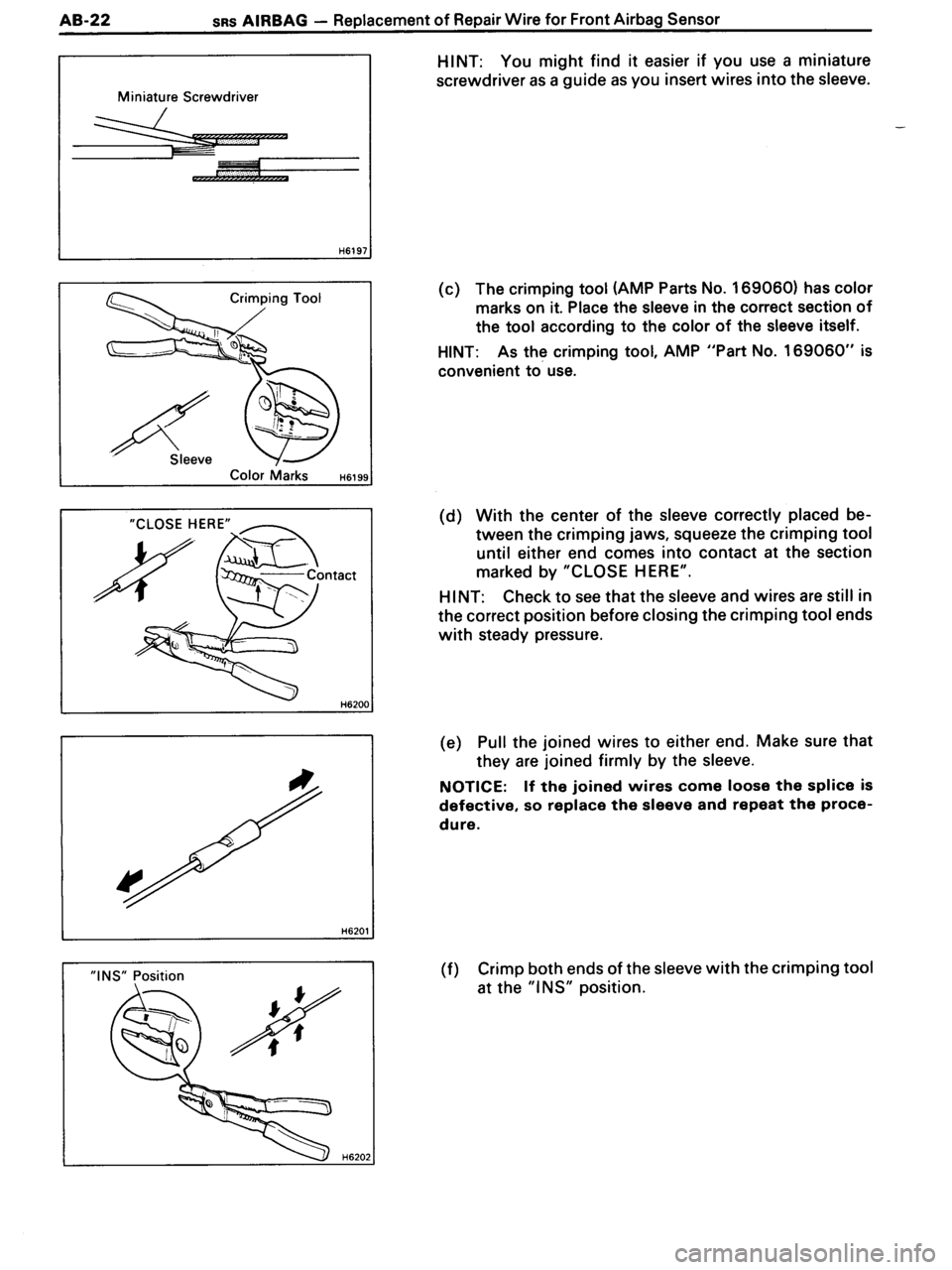 TOYOTA MR-2 1991  Factory Repair Manual 