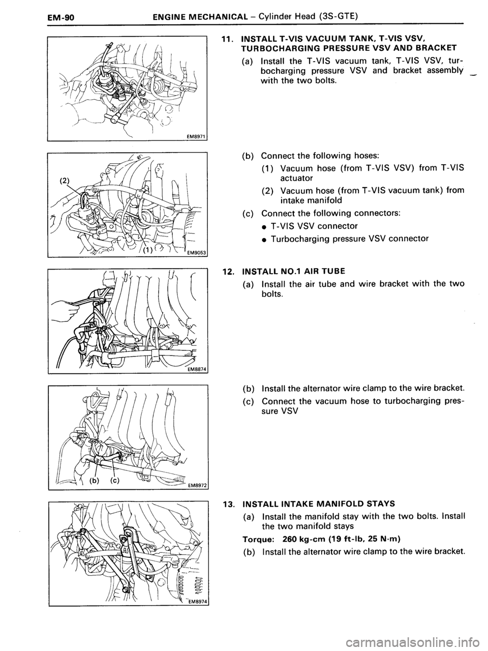 TOYOTA MR-2 1991  Factory Repair Manual 