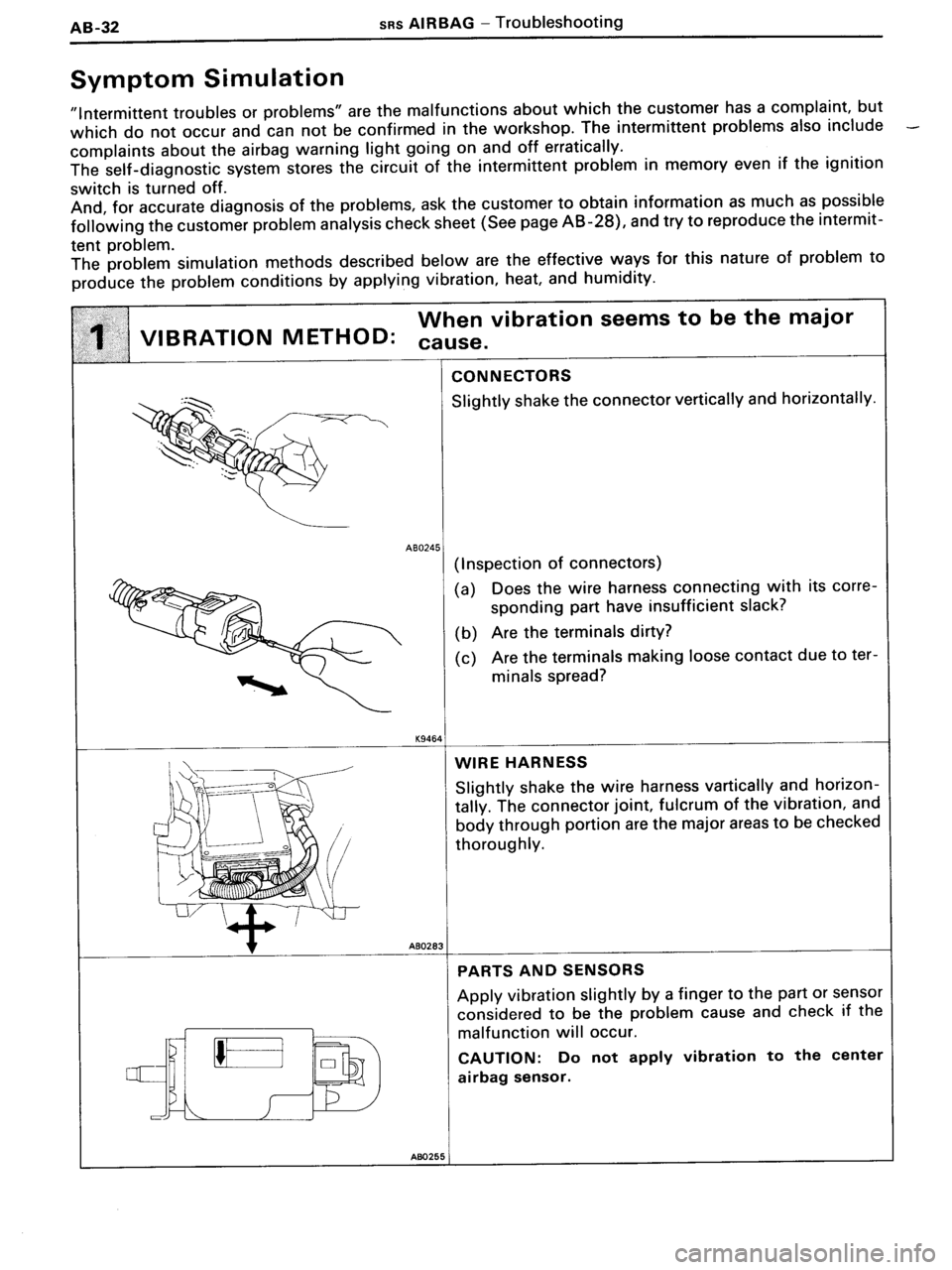 TOYOTA MR-2 1991  Factory Repair Manual 