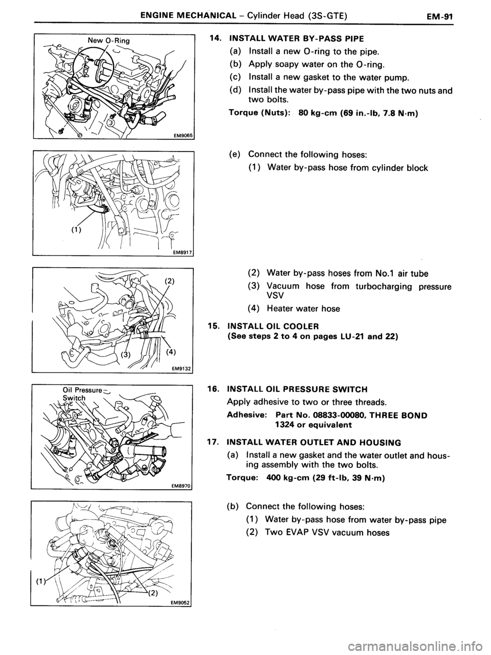 TOYOTA MR-2 1991  Factory Repair Manual 