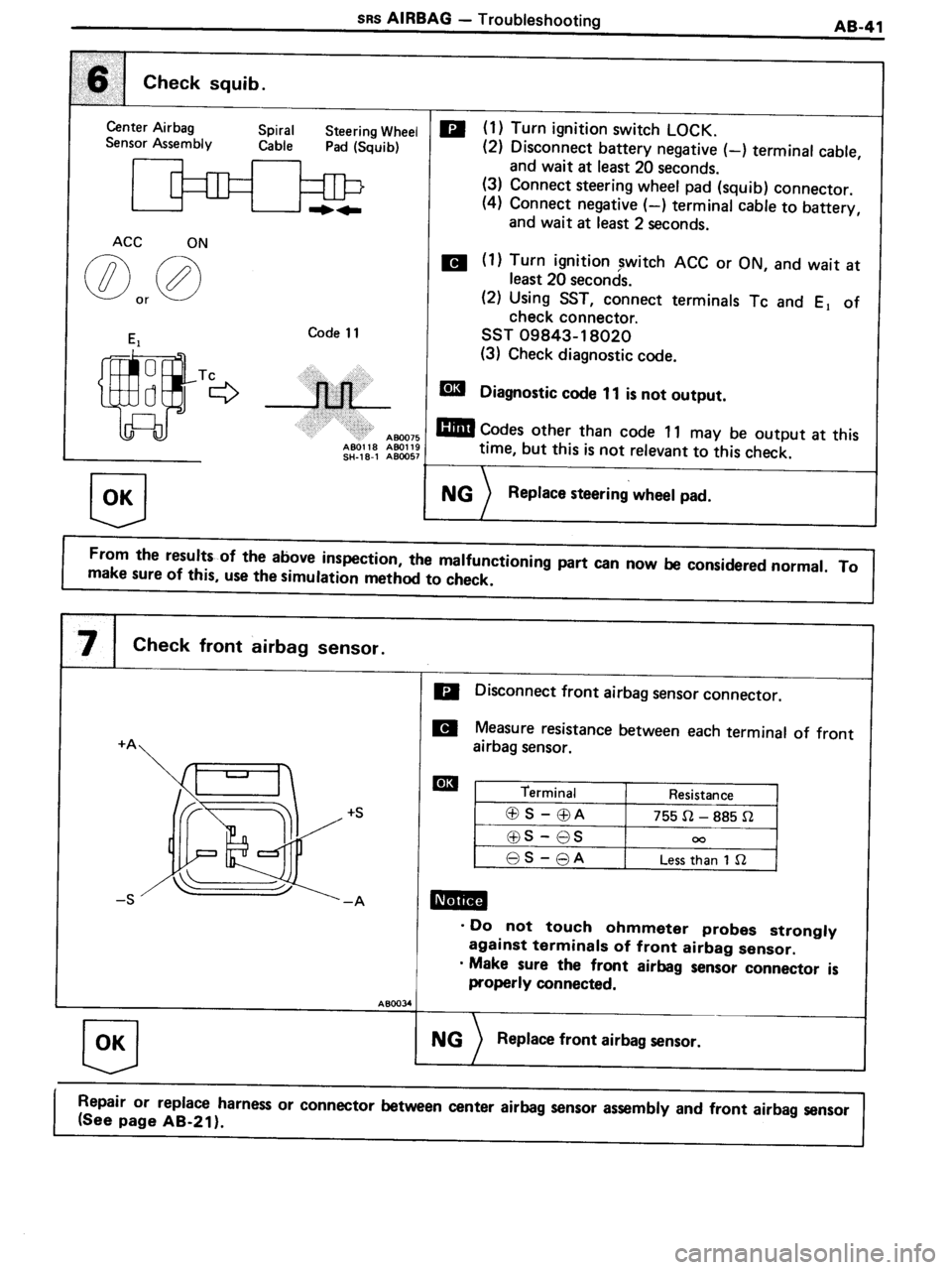 TOYOTA MR-2 1991  Factory Repair Manual 