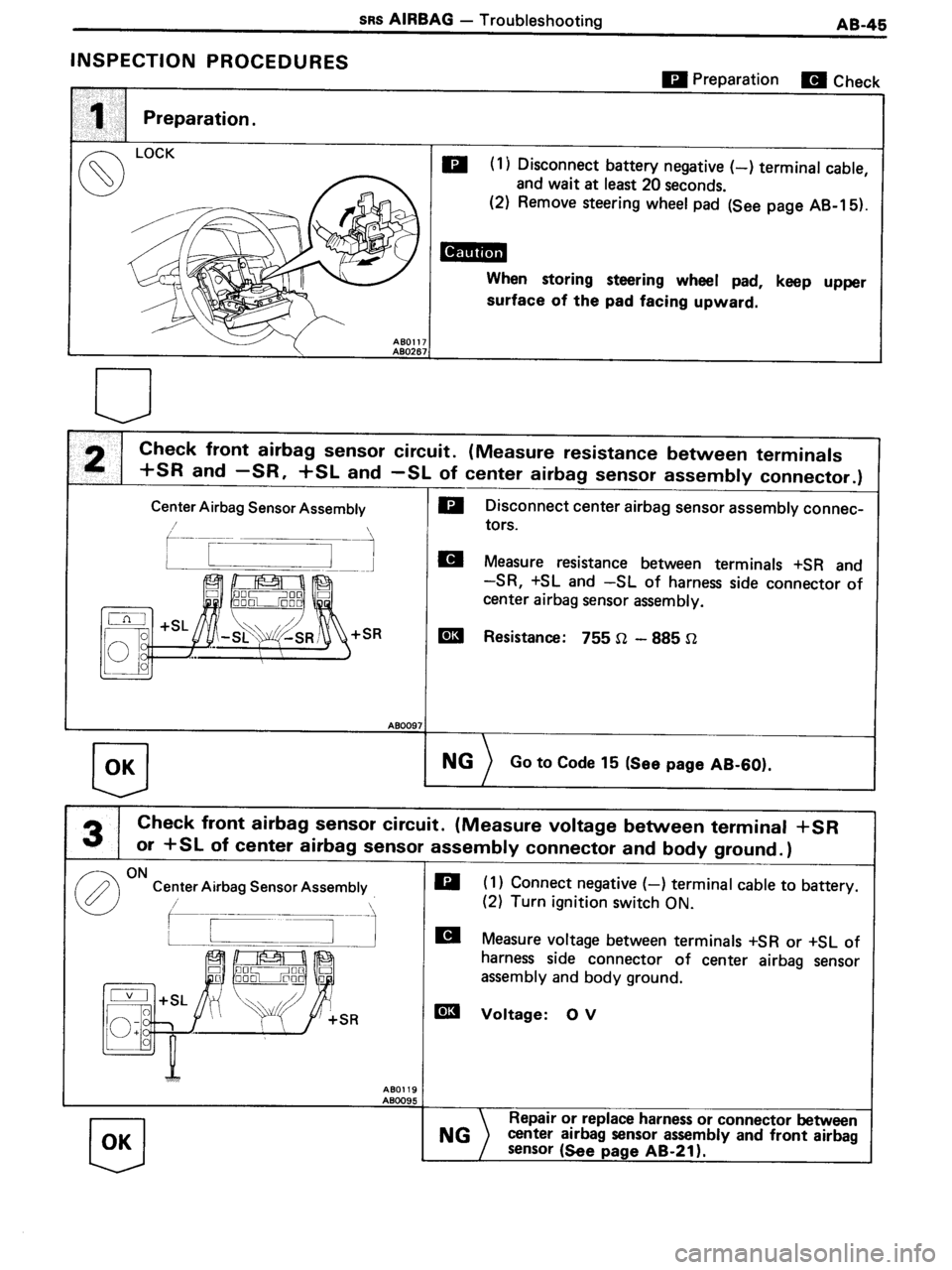 TOYOTA MR-2 1991  Factory Repair Manual 