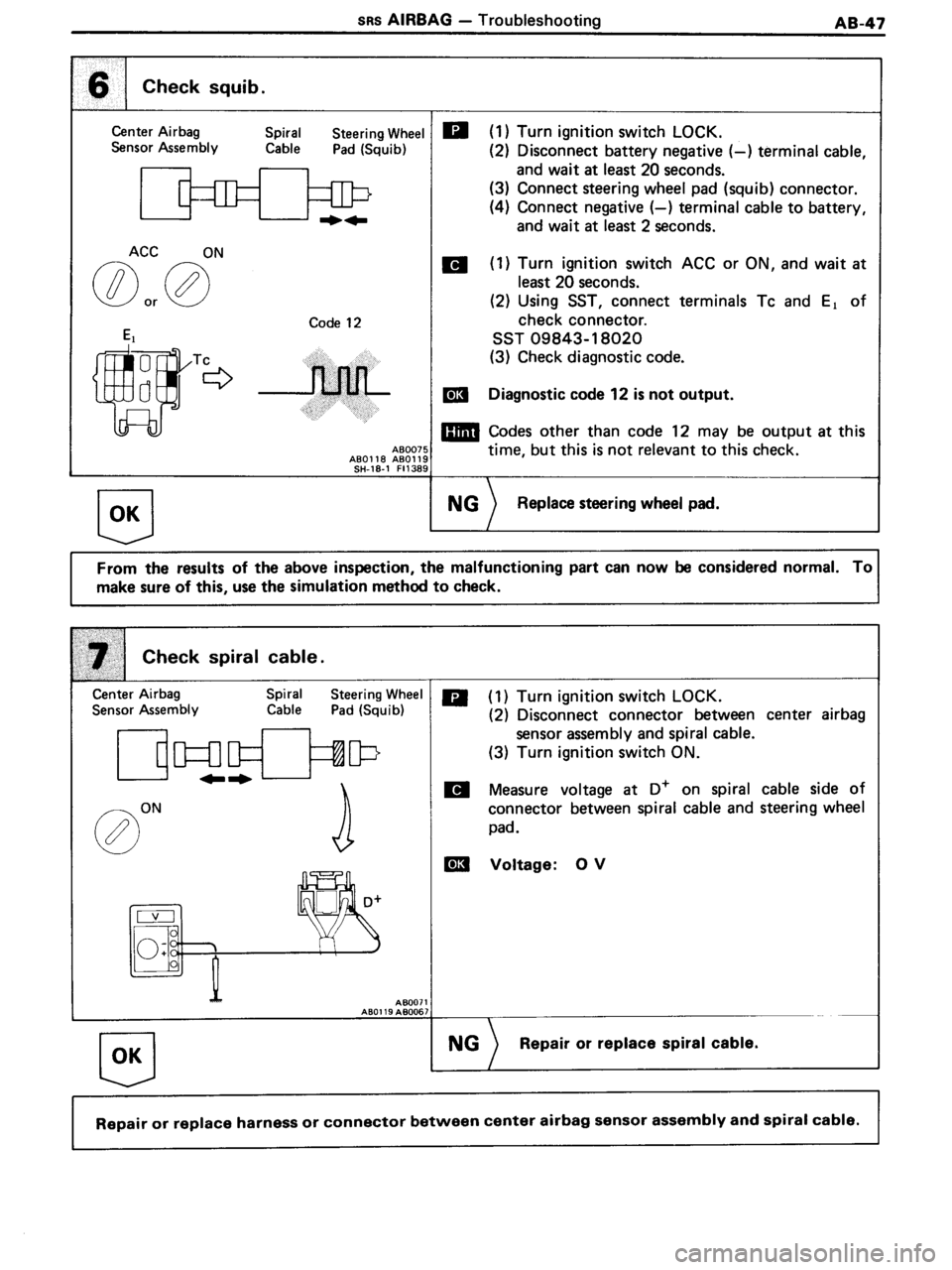 TOYOTA MR-2 1991  Factory Repair Manual 