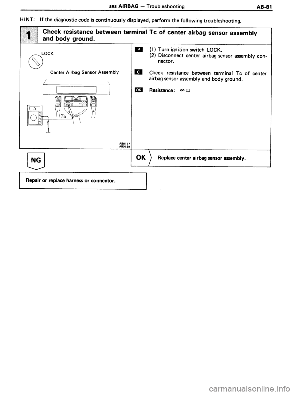 TOYOTA MR-2 1991  Factory Repair Manual 