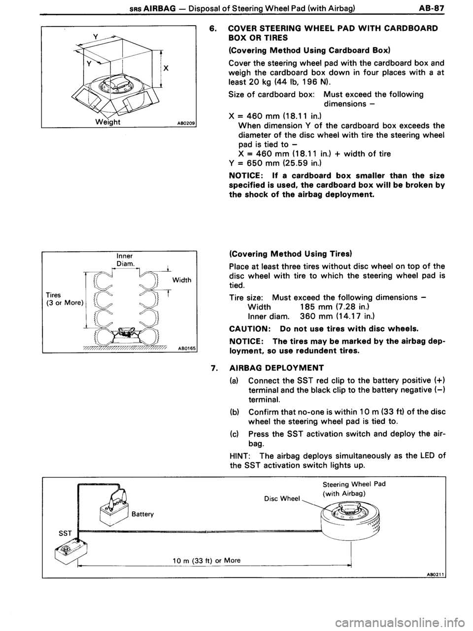 TOYOTA MR-2 1991  Factory Repair Manual 