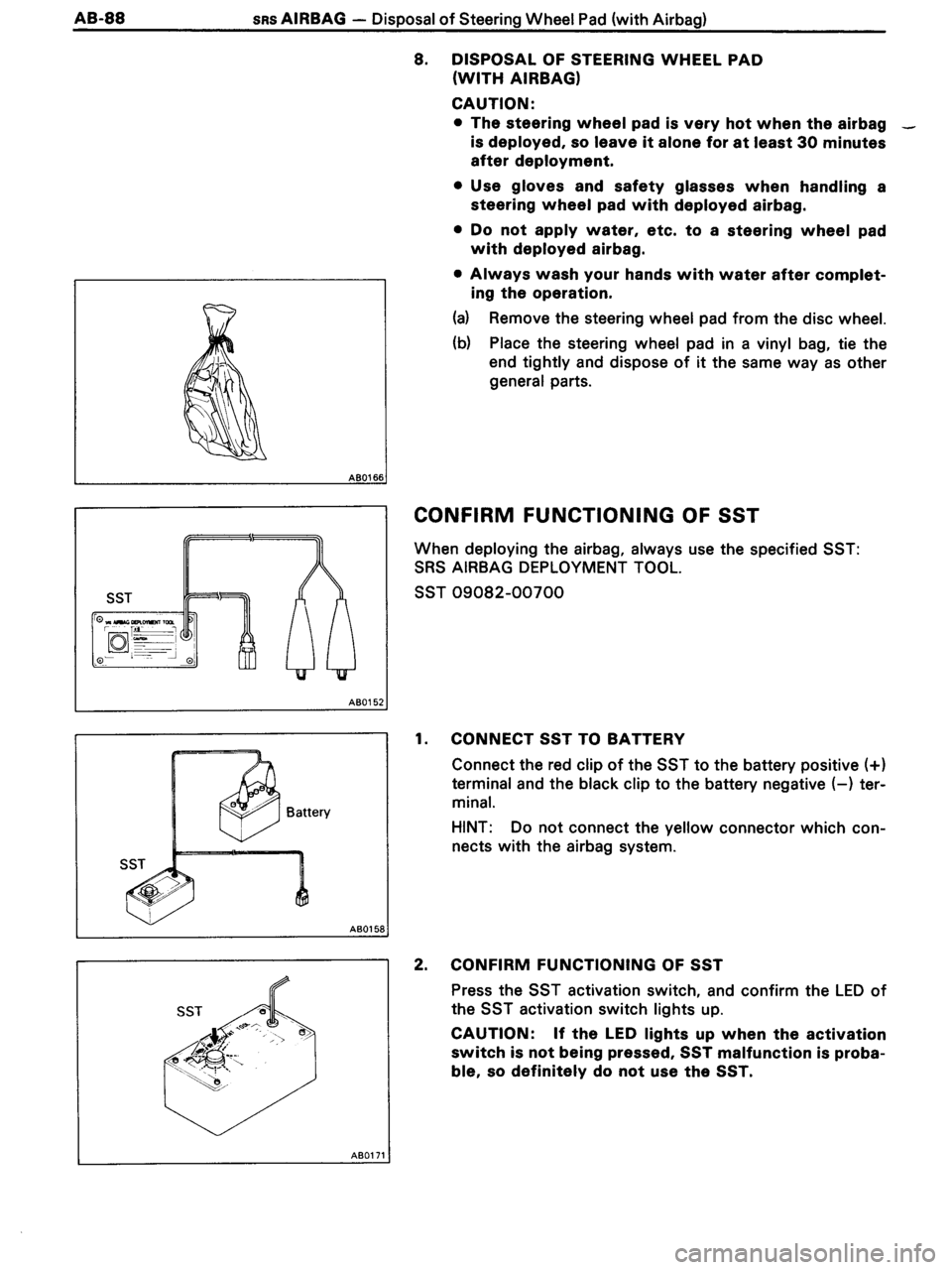 TOYOTA MR-2 1991  Factory Repair Manual 