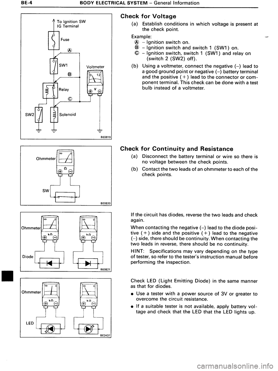 TOYOTA MR-2 1991  Factory Repair Manual 