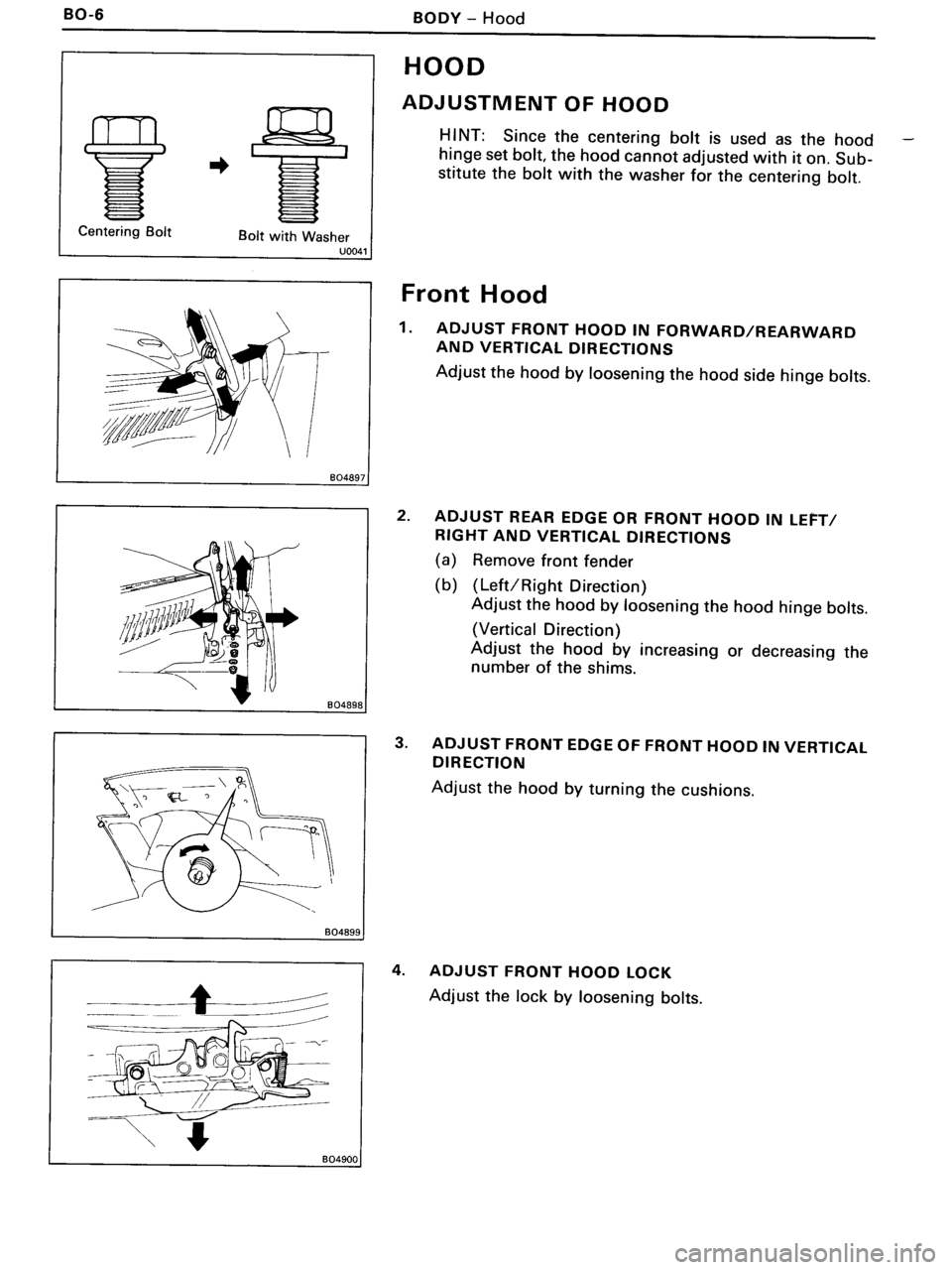 TOYOTA MR-2 1991  Factory Repair Manual 