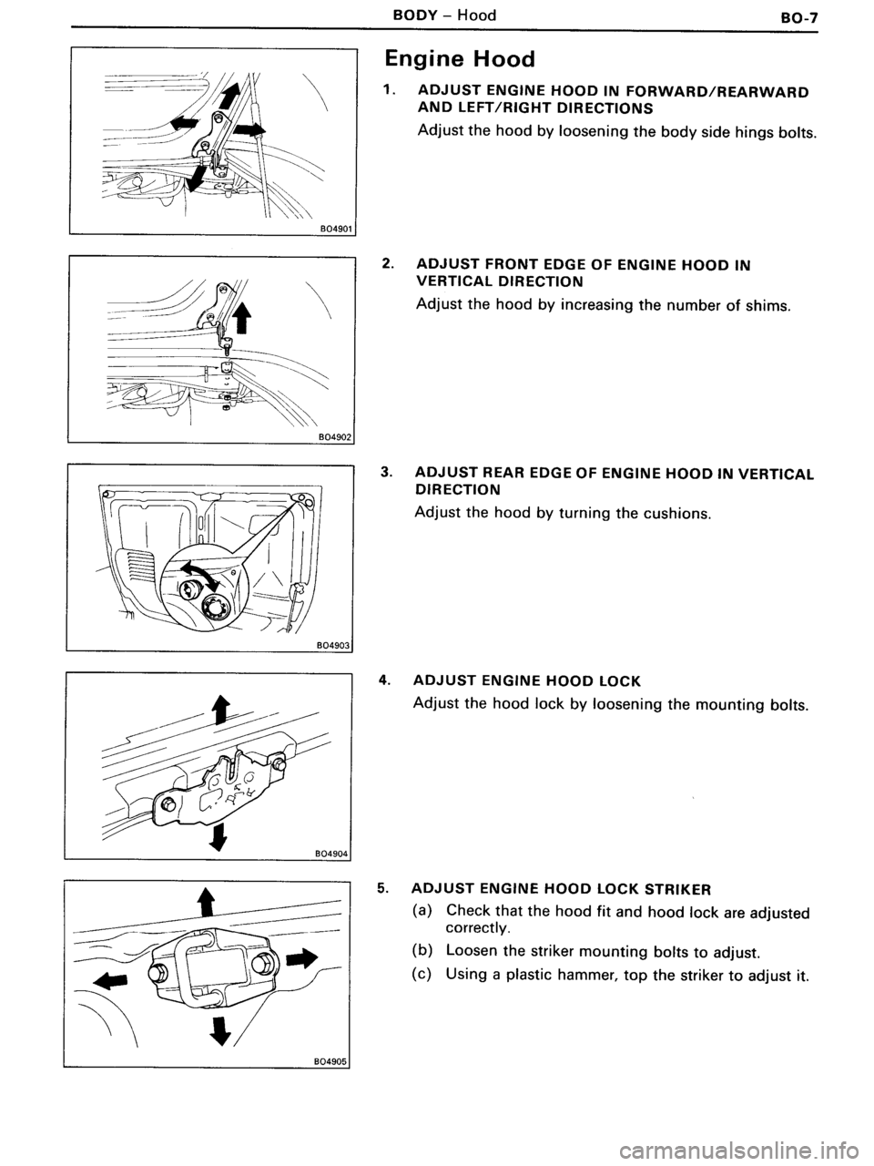 TOYOTA MR-2 1991  Factory Repair Manual 