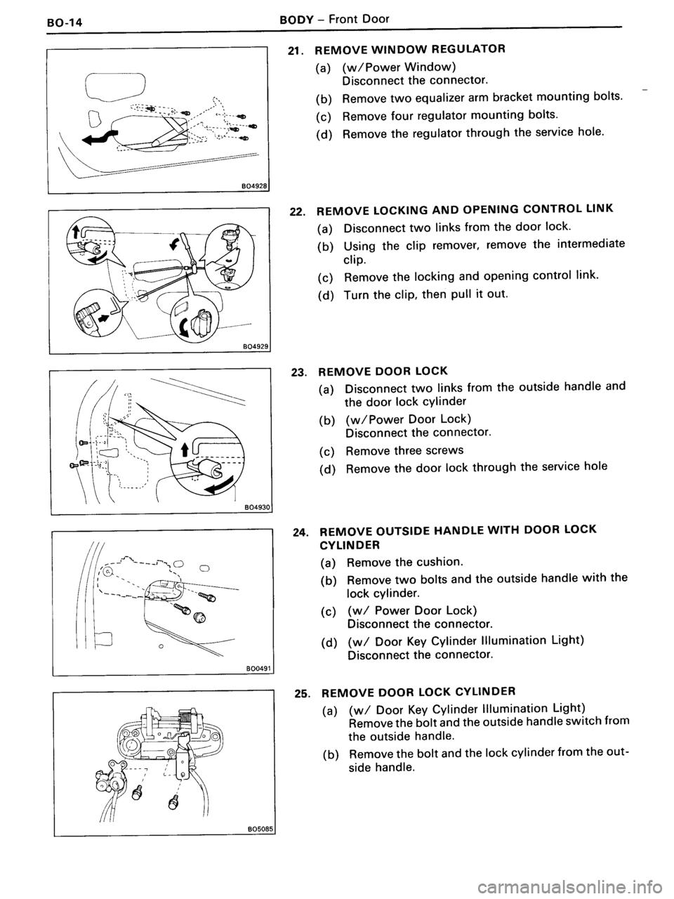 TOYOTA MR-2 1991  Factory Repair Manual 