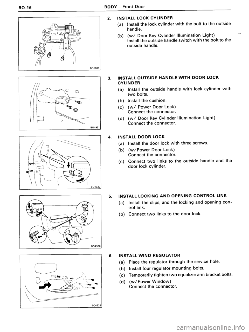 TOYOTA MR-2 1991  Factory Repair Manual 