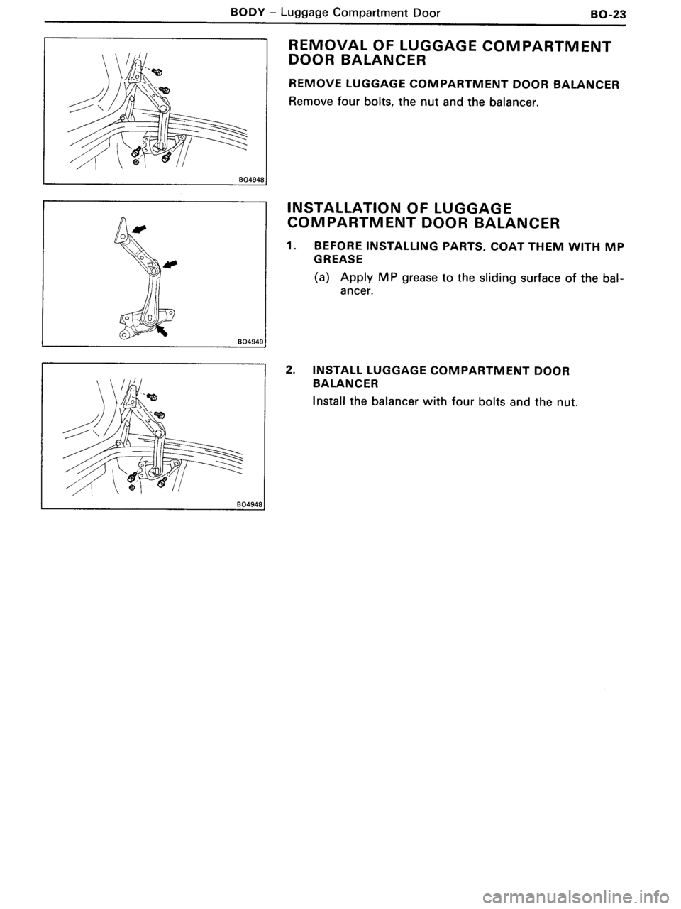 TOYOTA MR-2 1991  Factory Repair Manual 