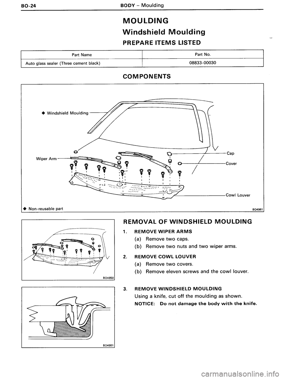 TOYOTA MR-2 1991  Factory Repair Manual 
