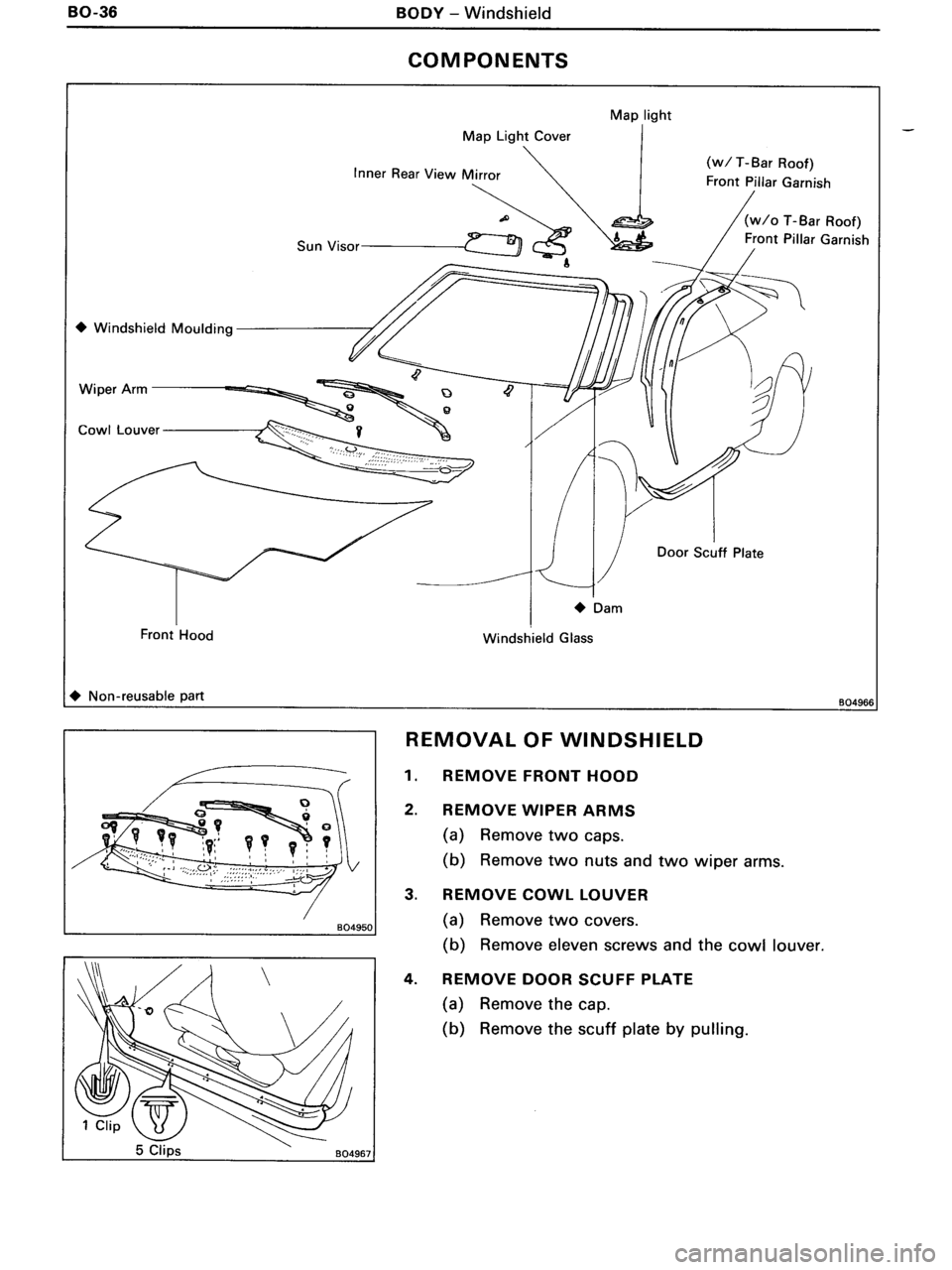 TOYOTA MR-2 1991  Factory Repair Manual 