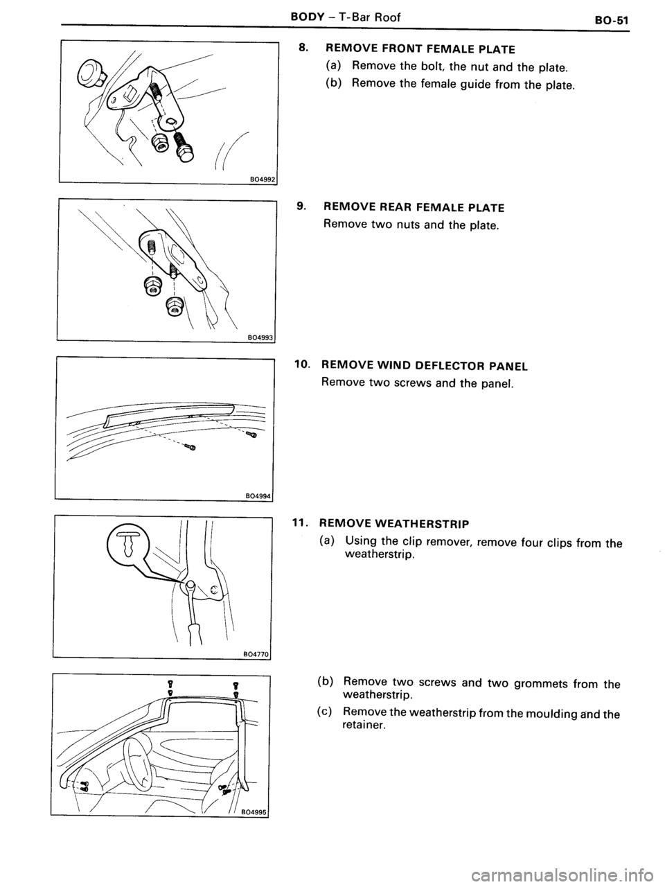 TOYOTA MR-2 1991  Factory Repair Manual 