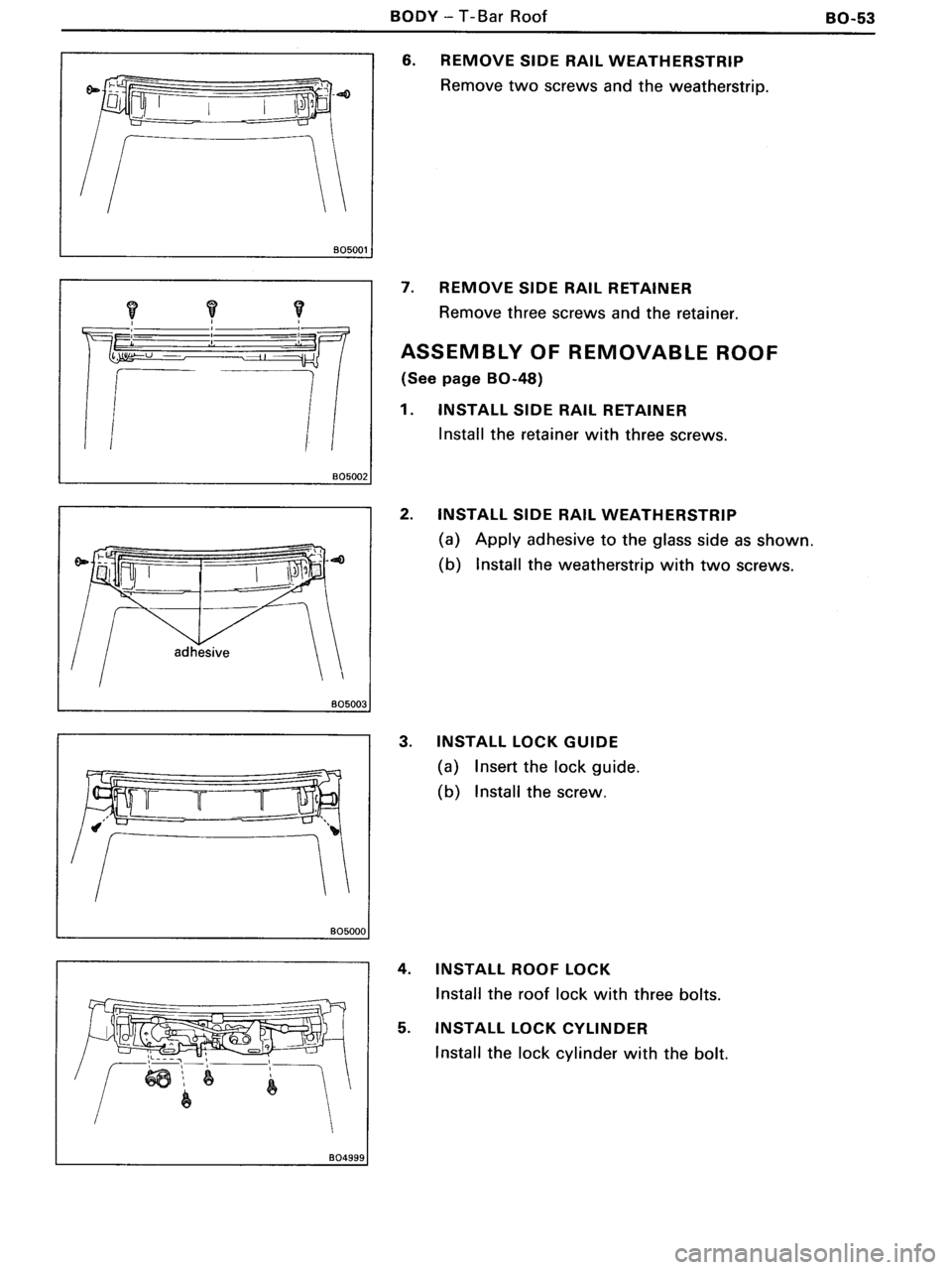TOYOTA MR-2 1991  Factory Repair Manual 