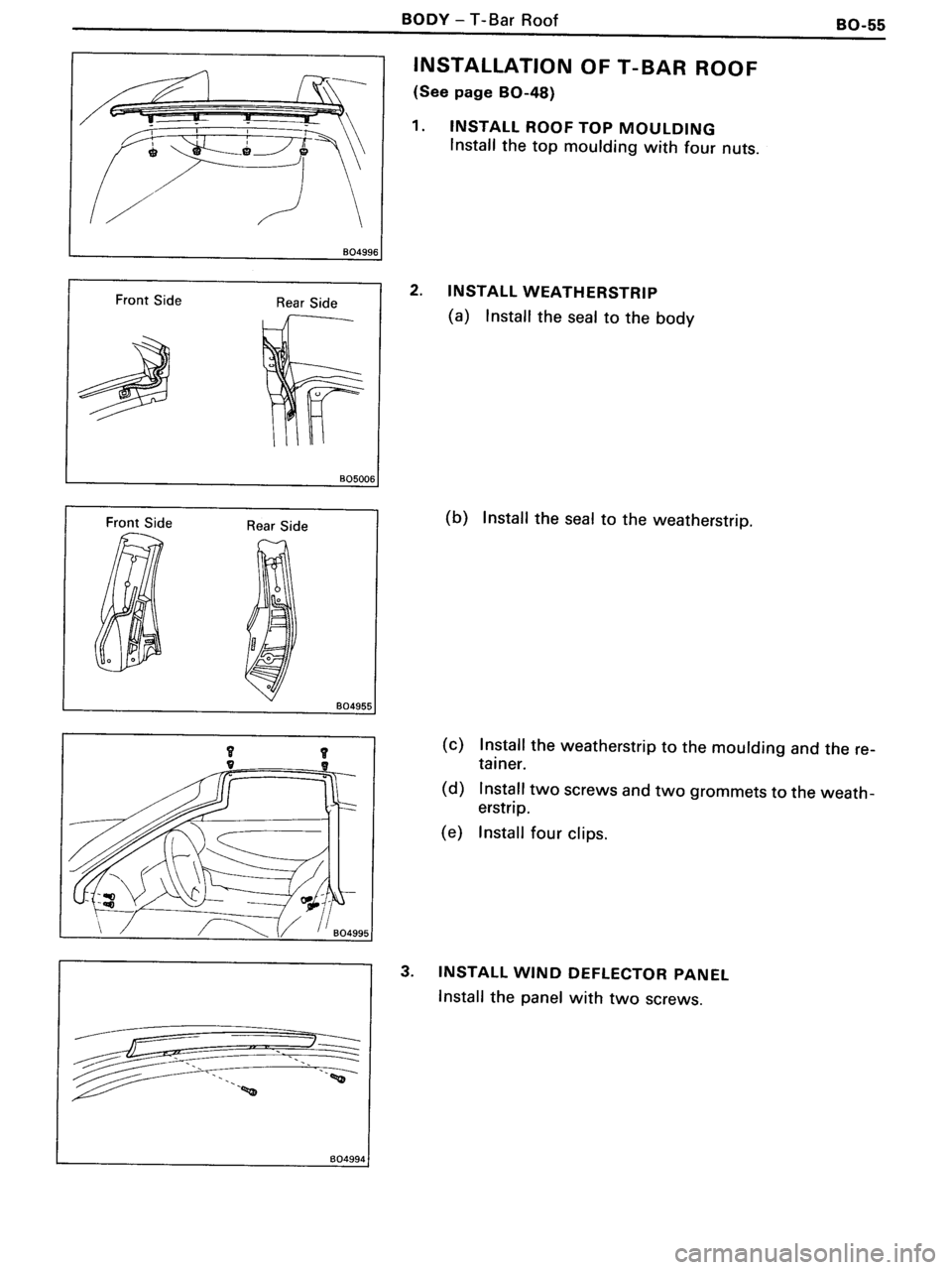 TOYOTA MR-2 1991  Factory Repair Manual 