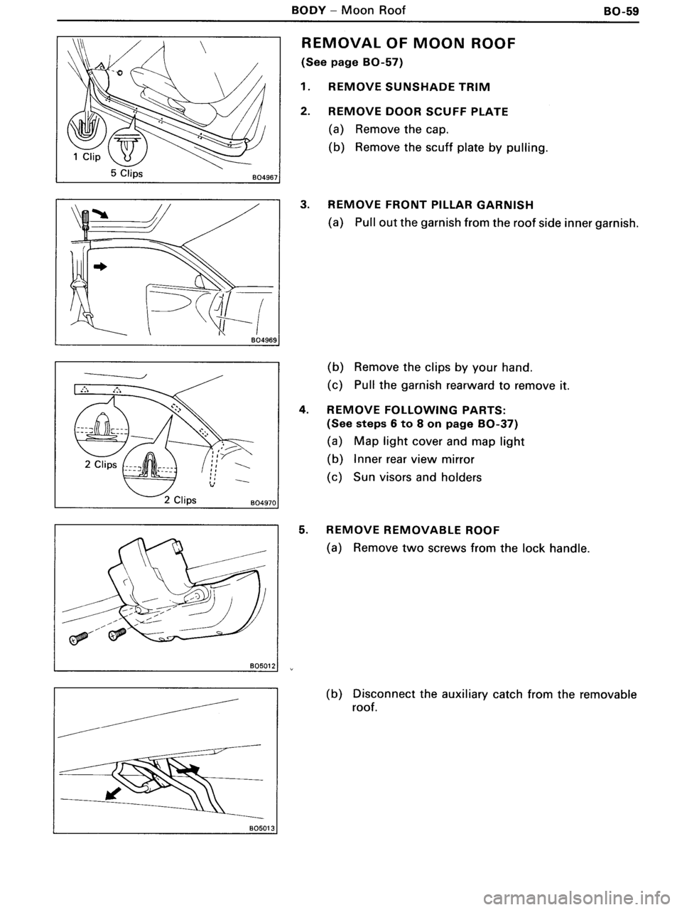 TOYOTA MR-2 1991  Factory Repair Manual 